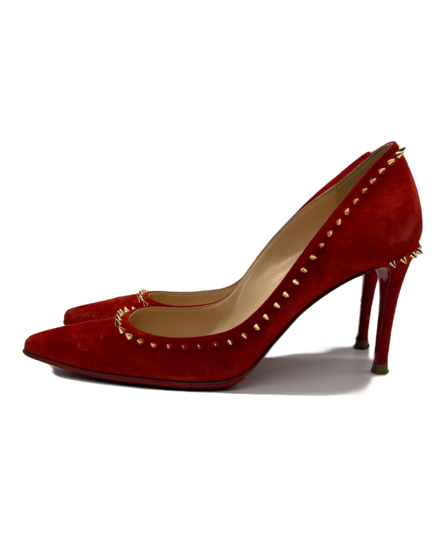 【お値引き中】未使用☆Christian Louboutin パンプス　スエード Kate Max Strass Eternity - パンプス - スエード - シルバー