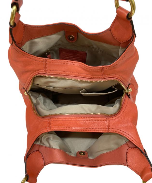 中古・古着通販】COACH (コーチ) ショルダーバッグ オレンジ