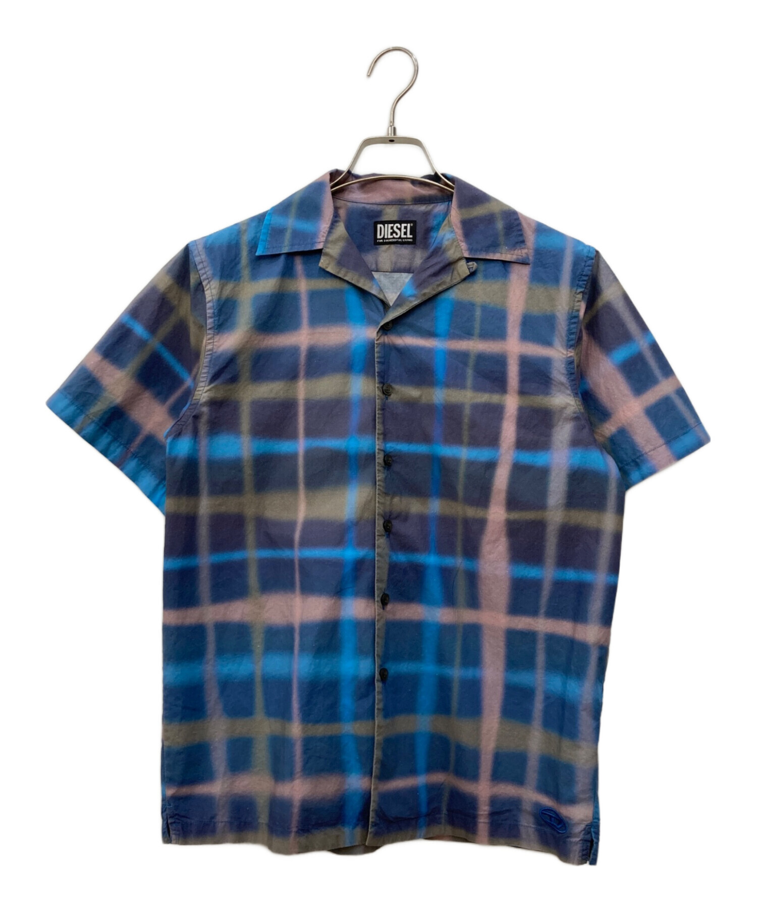 中古・古着通販】DIESEL (ディーゼル) S-FRANK-CHECK シャツ ブルー