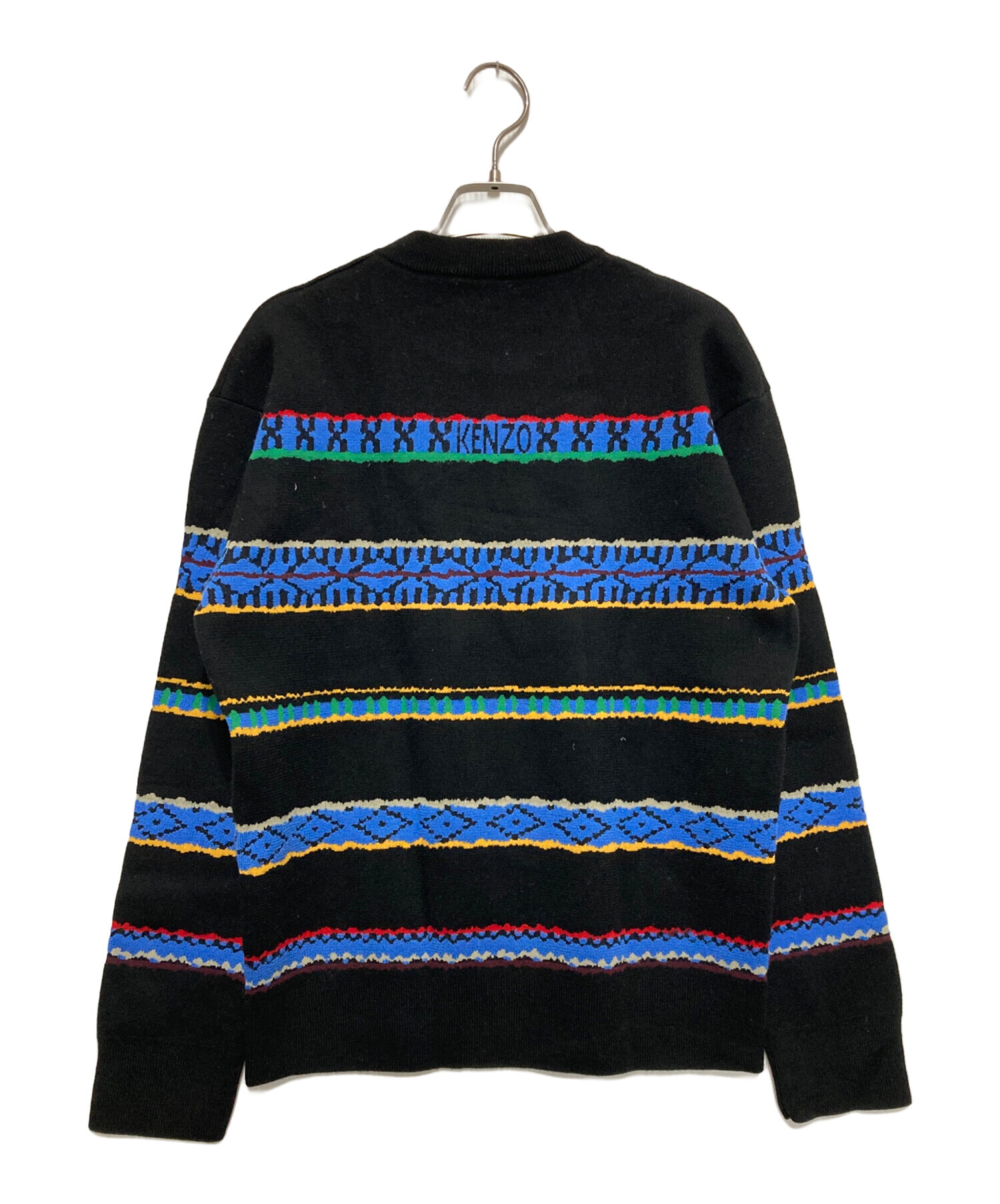 中古・古着通販】KENZO (ケンゾー) Peruvian Stripes Knit ブラック