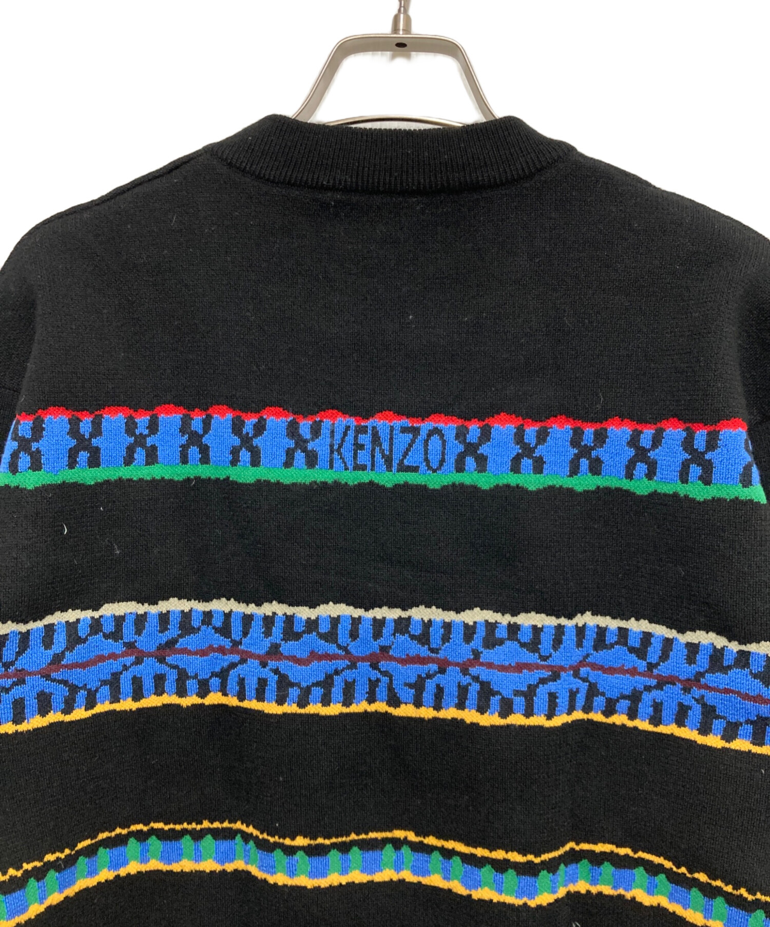 中古・古着通販】KENZO (ケンゾー) Peruvian Stripes Knit ブラック