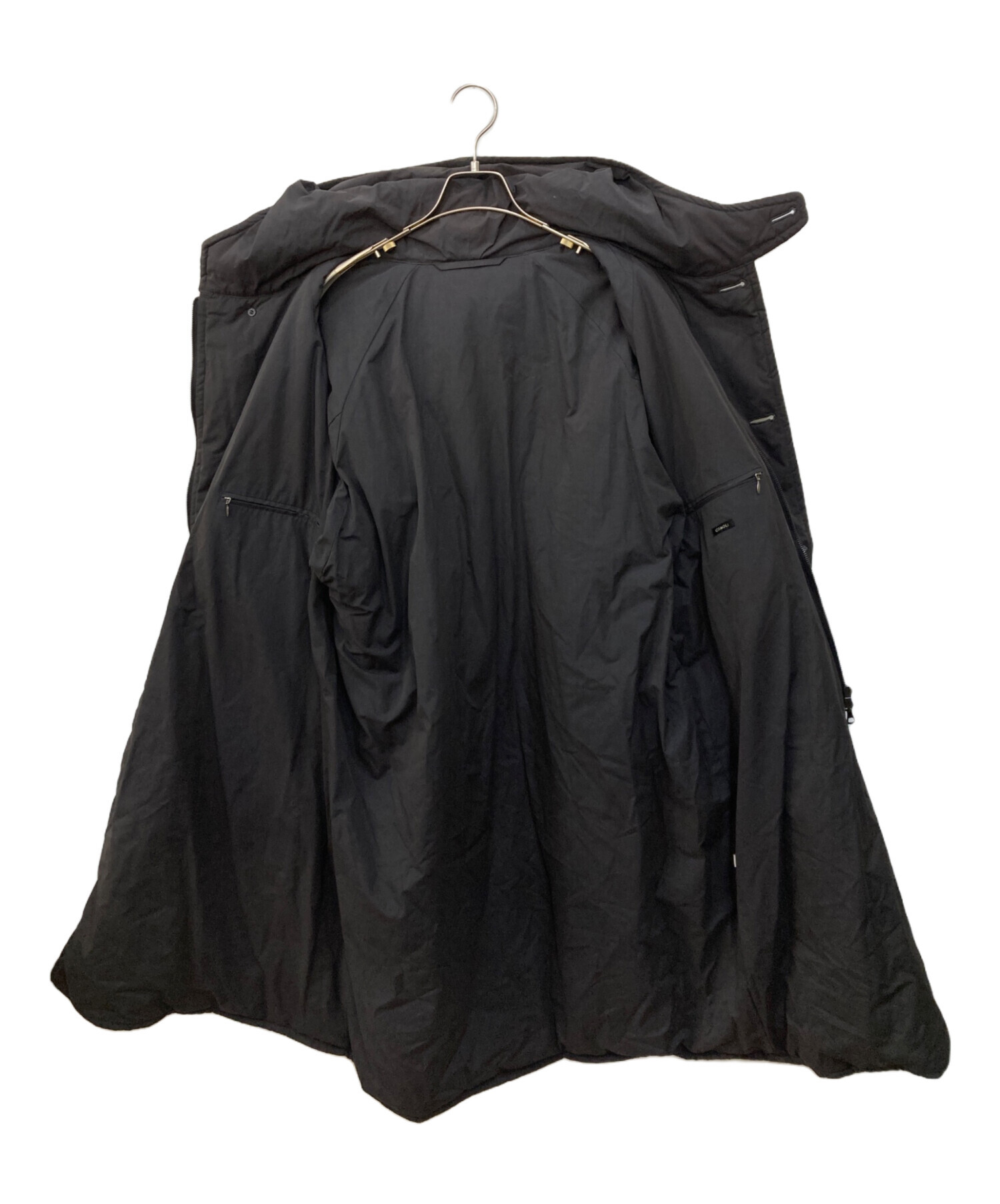 中古・古着通販】COMOLI (コモリ) Insulation Hooded Coat ブラック