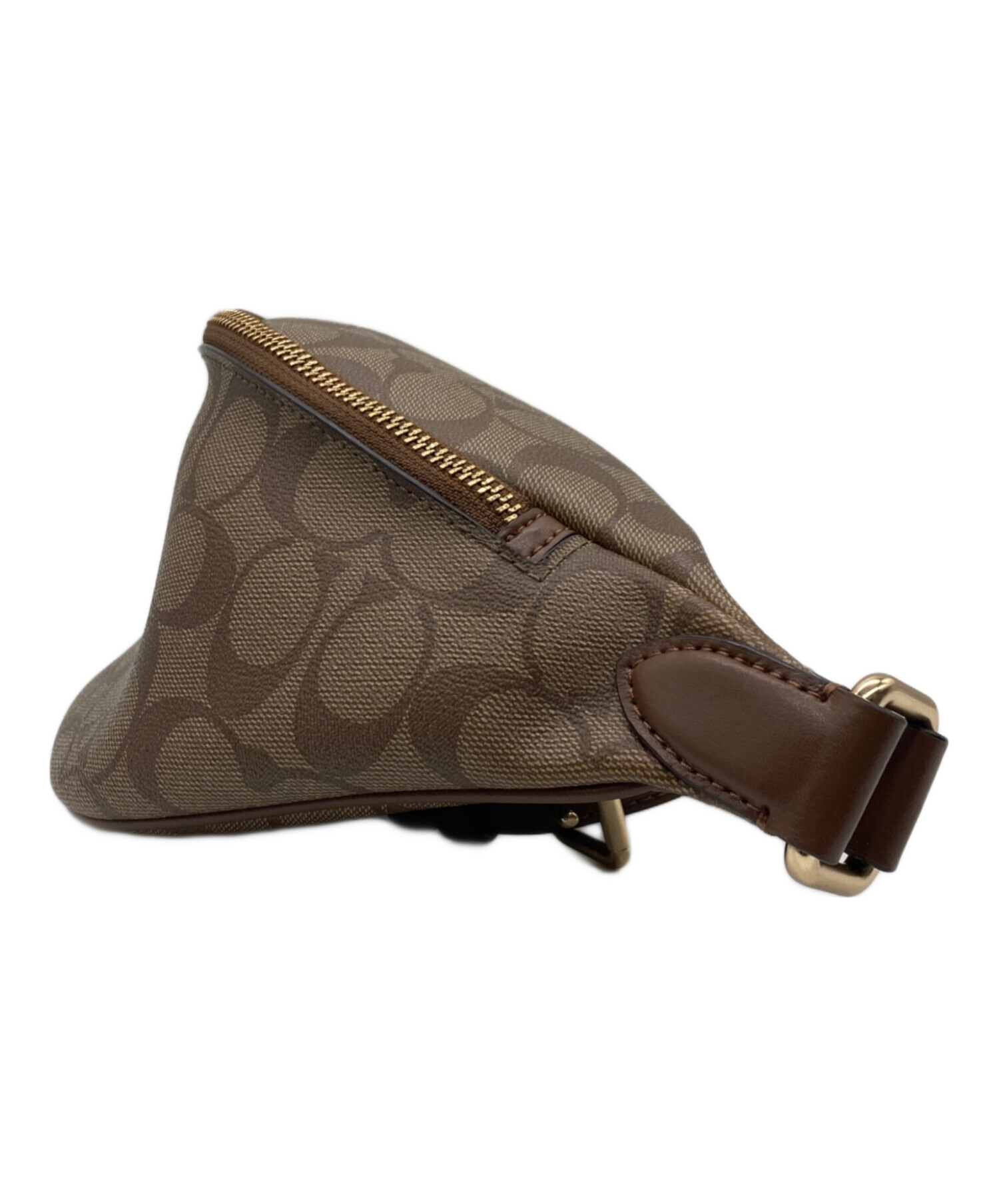 中古・古着通販】COACH (コーチ) シグネチャーウエストバッグ ブラウン
