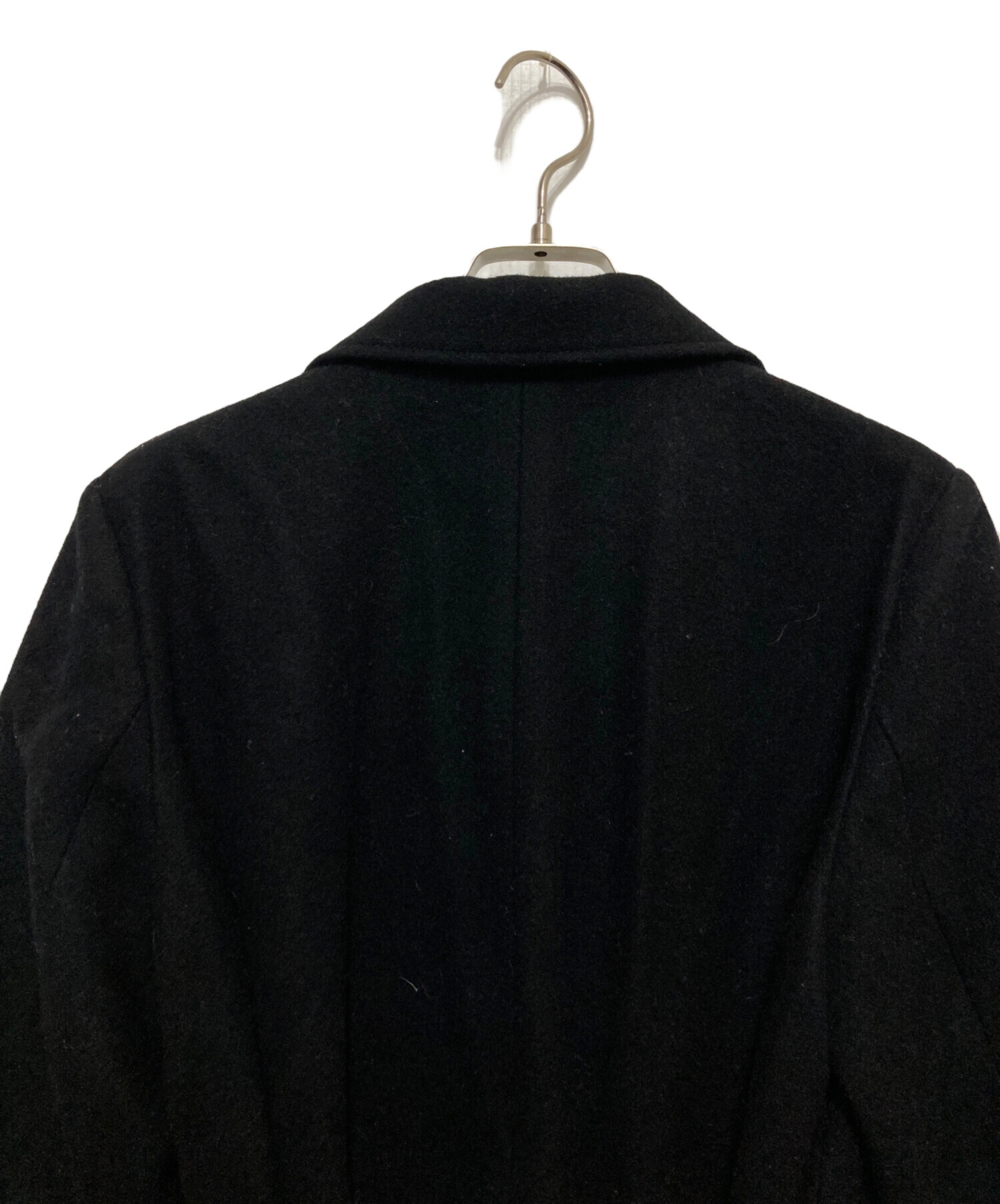 中古・古着通販】Ameri (アメリ) ベルトフレアロングコート ブラック 