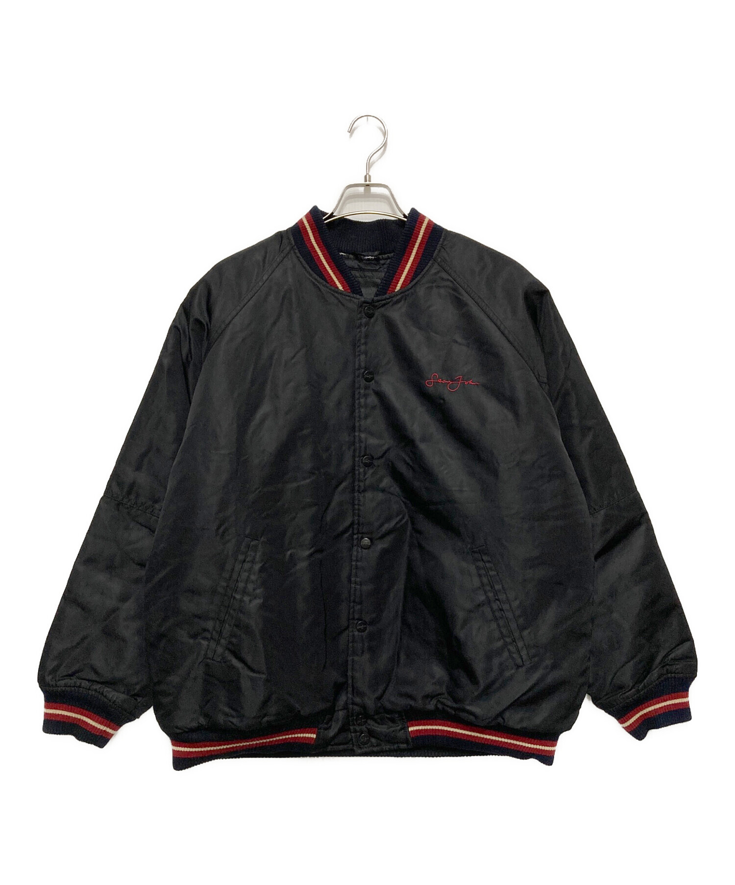 中古・古着通販】SEAN JOHN (ショーンジョン) スタジャン ブラック
