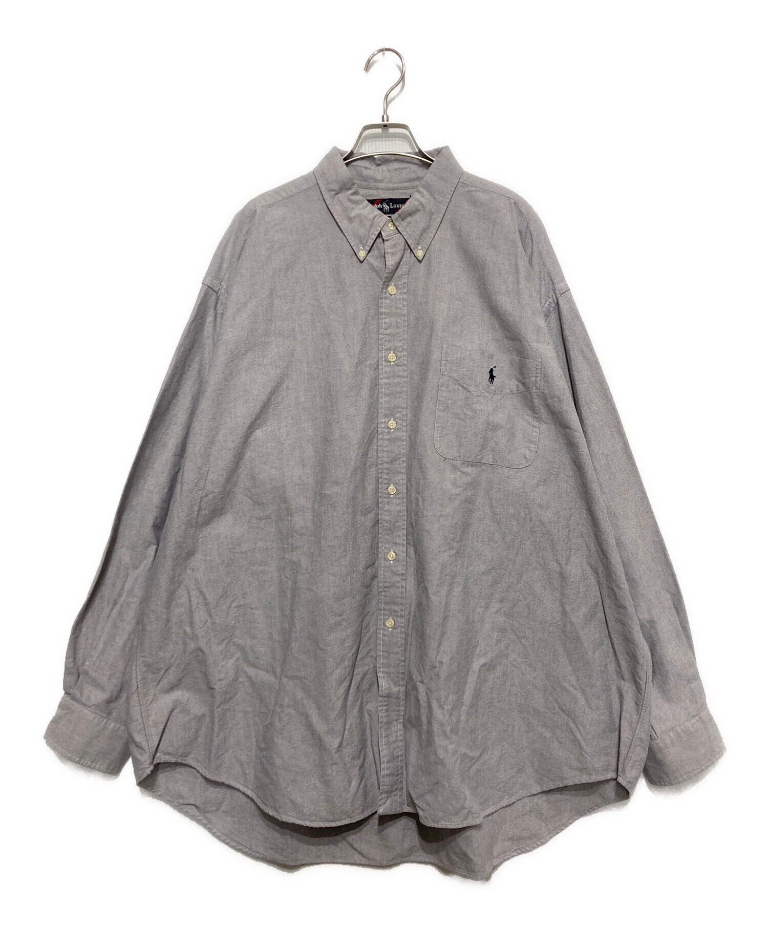 ラルフローレン ラガーシャツ XXL グレー ビックサイズ 希少 アイコニック ラグビー シャツ （カットソー）｜POLO RALPH LAUREN