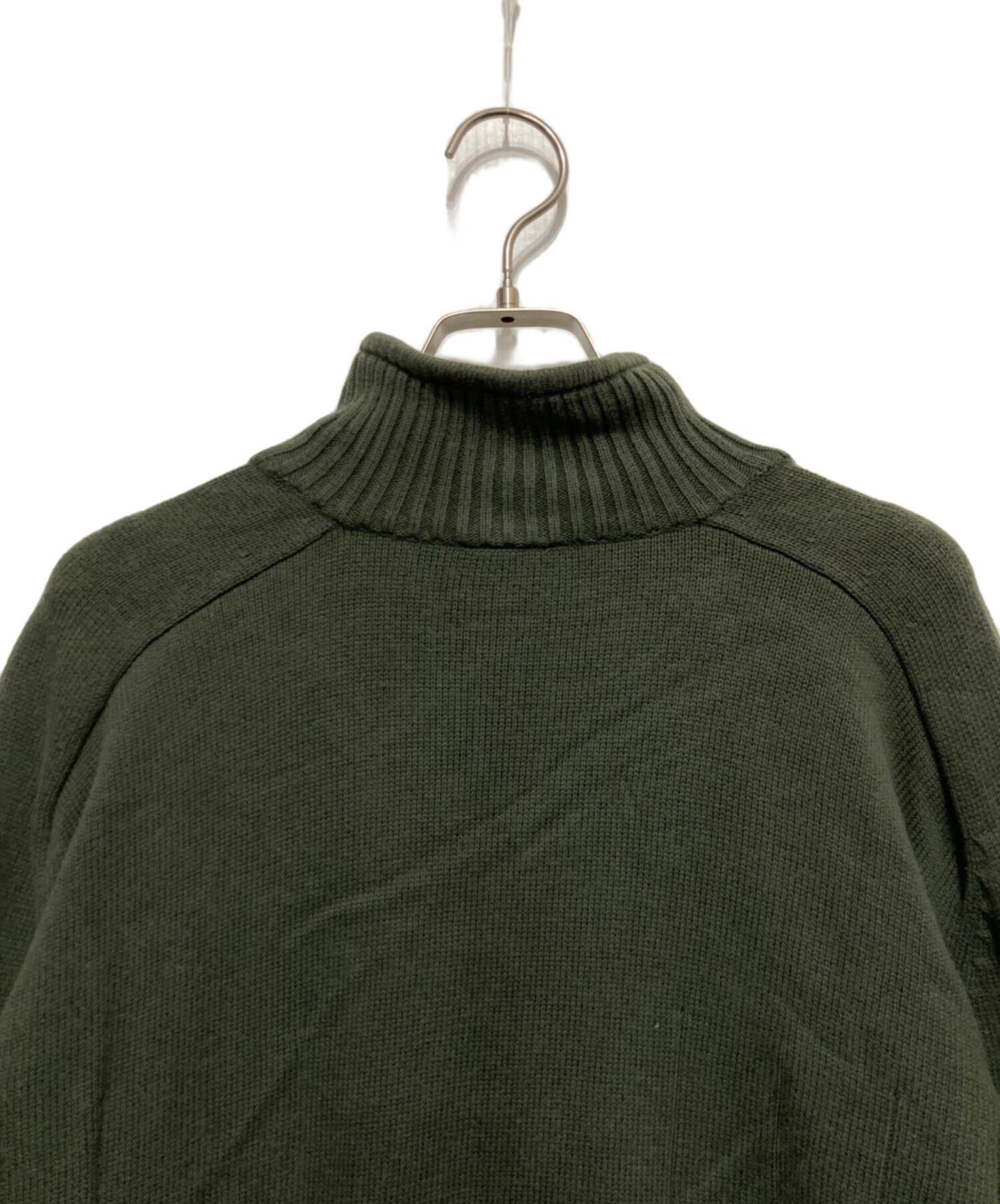 LACOSTE｜ハイネックハーフジップ ウールニットセーター 極美品