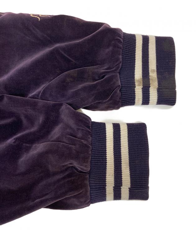 vintage London F.B スカジャン　ネイビー LONDON F B スカジャン 別珍 ネイビー 龍 鷲 80's 90's ヴィンテージ