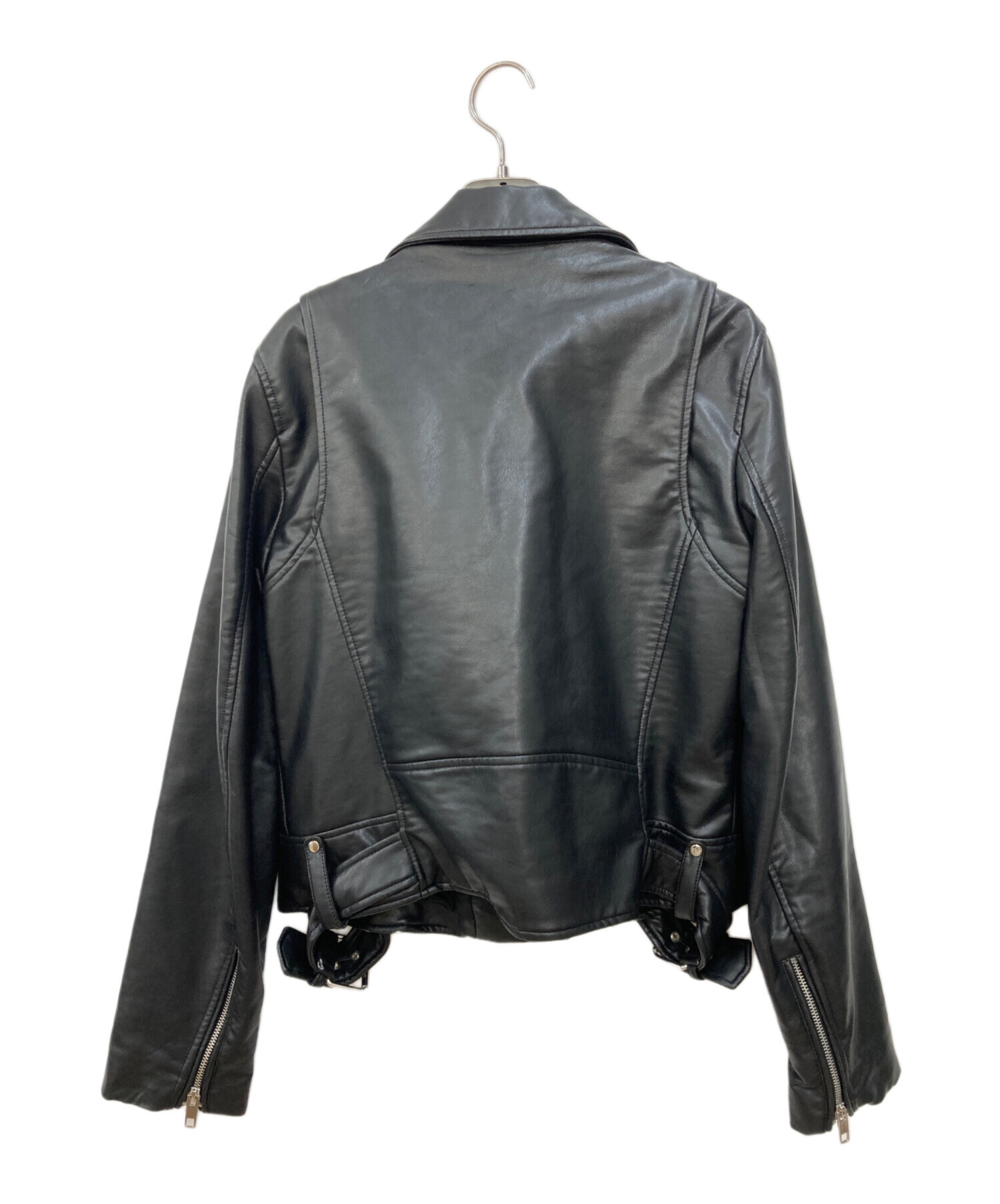 中古・古着通販】ZARA (ザラ) ダブルライダースジャケット ブラック