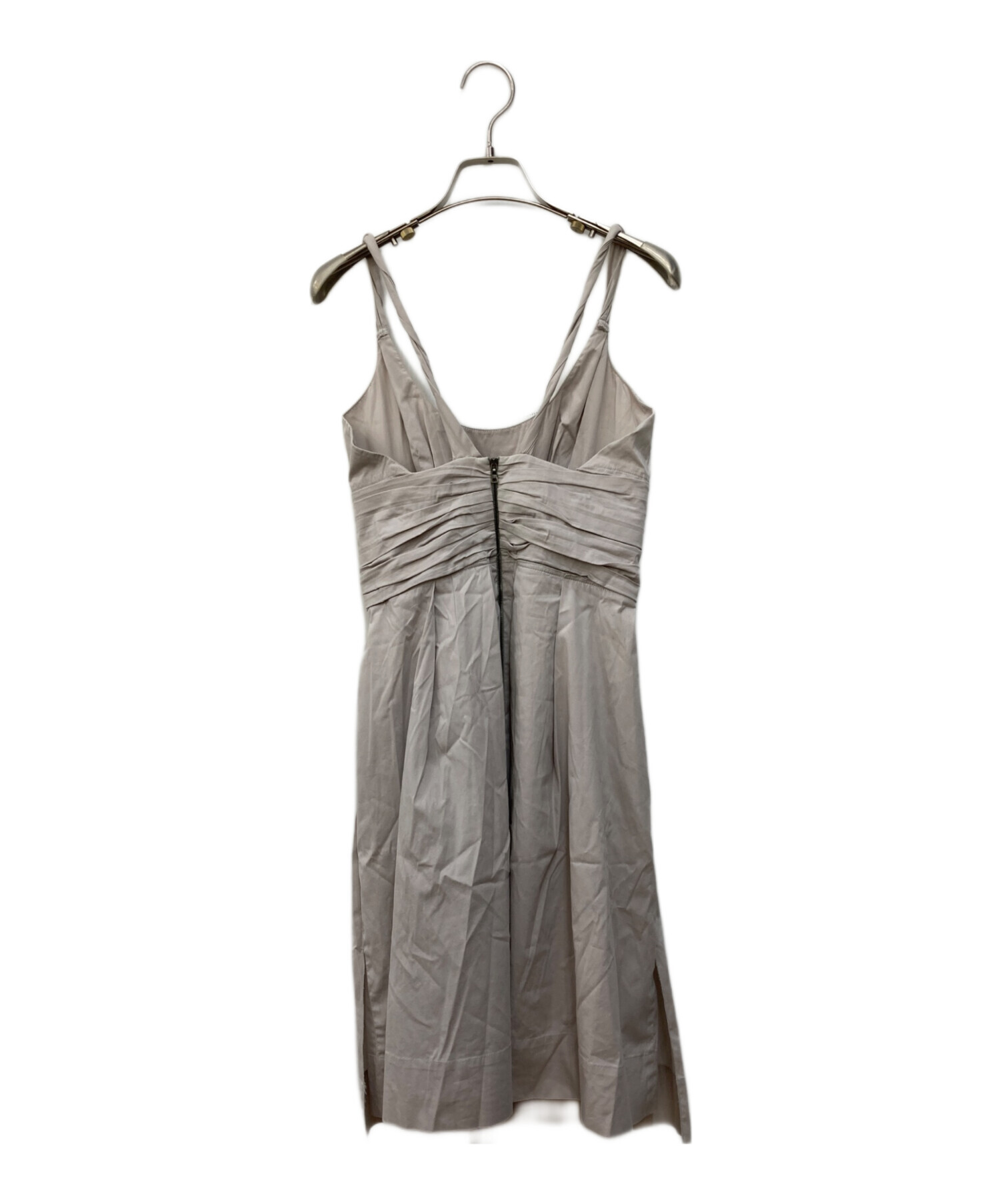 中古・古着通販】PRADA (プラダ) ノースリーブワンピース グレー  