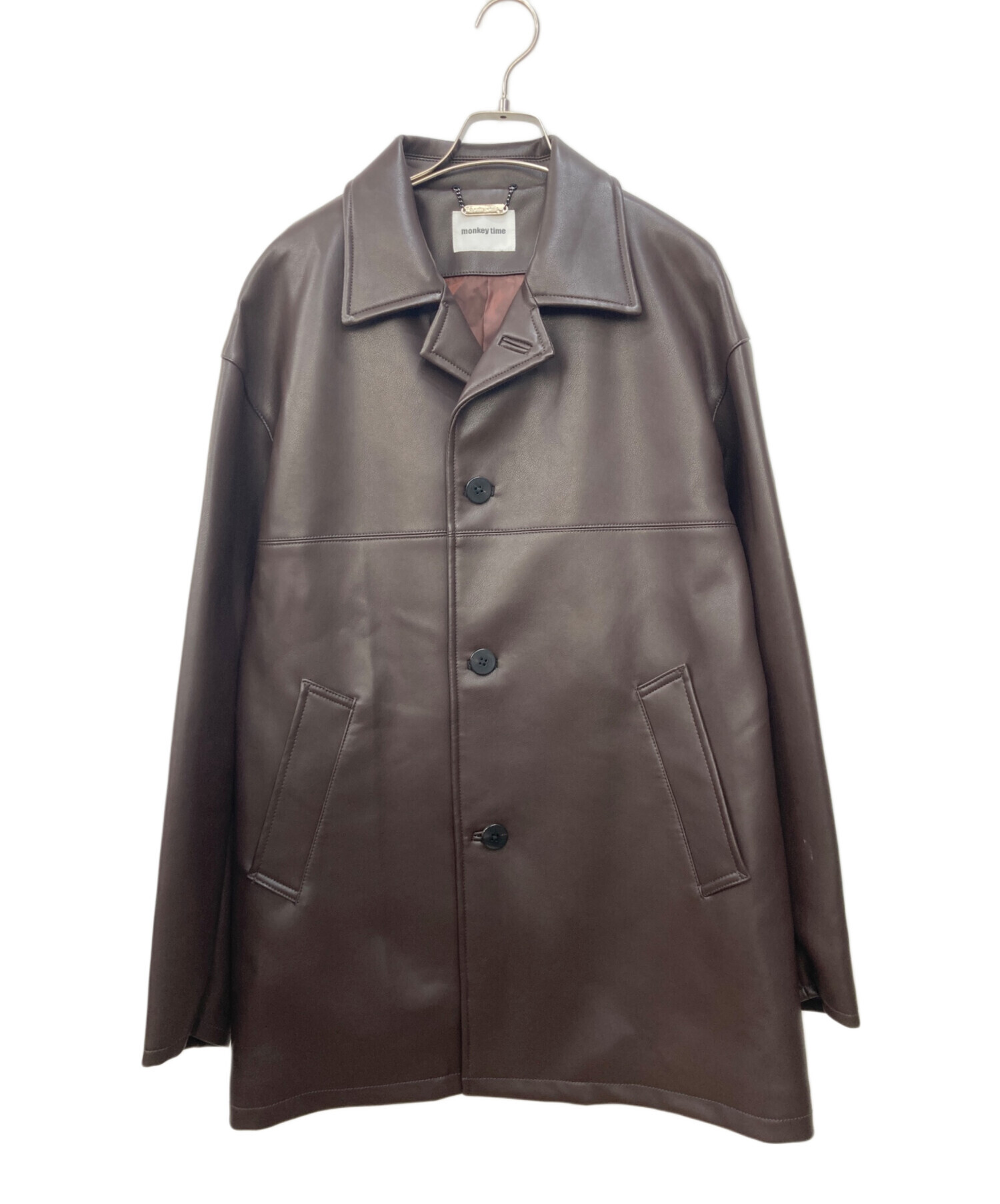 中古・古着通販】MONKEY TIME (モンキータイム) FAUX/LTR CAR COAT