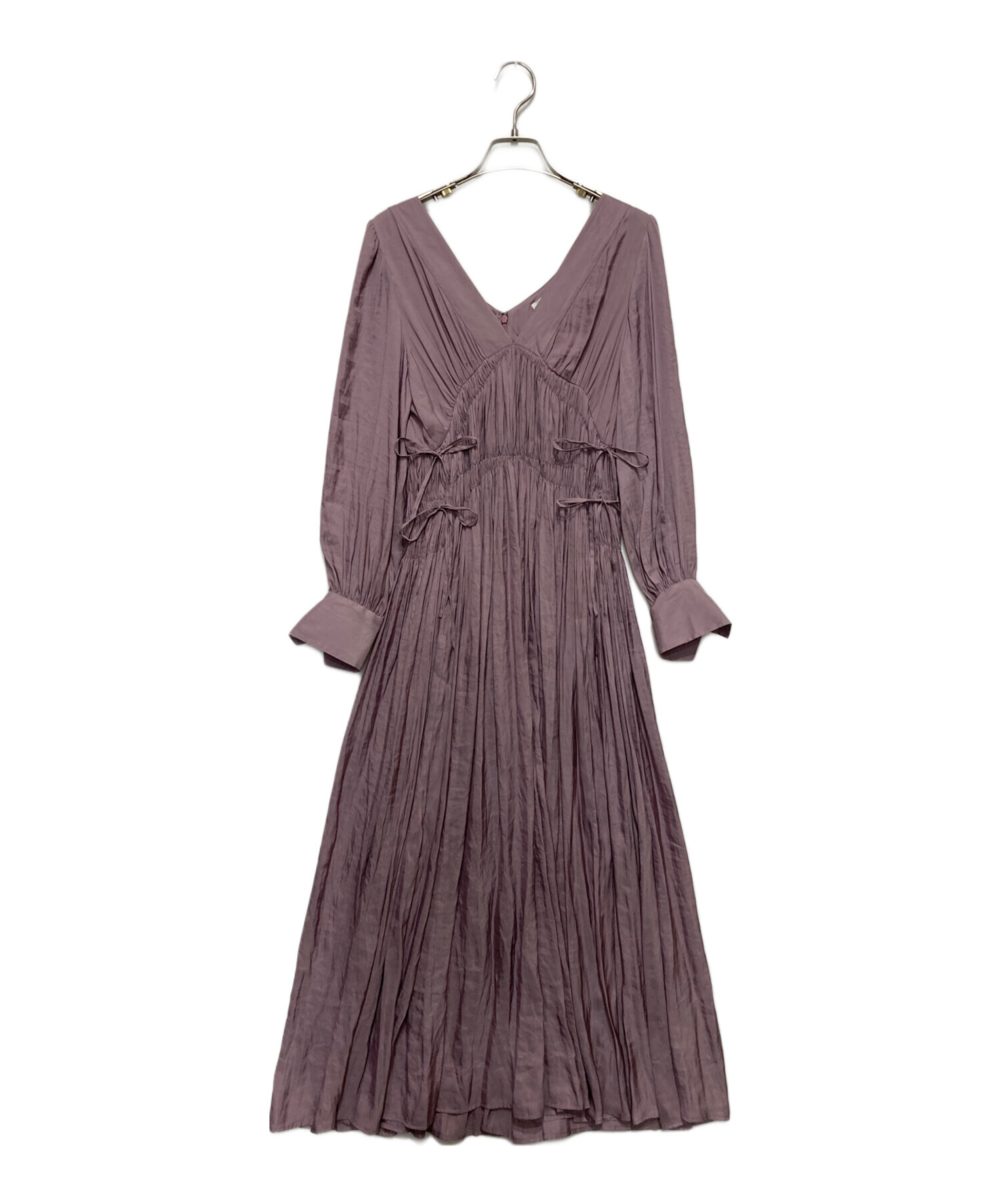 her lip to Side Bow Vintage Twill Dress 【公式通販】