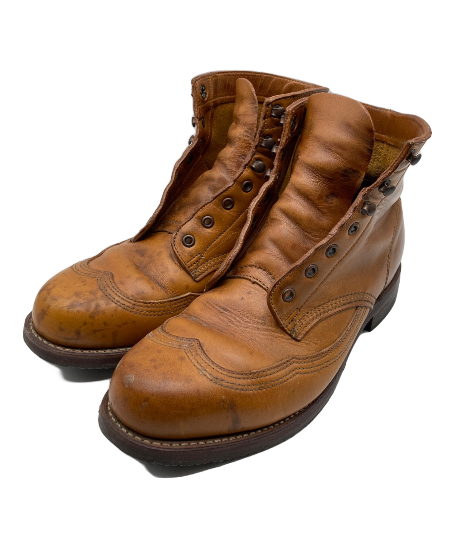 中古・古着通販】WOLVERINE (ウルヴァリン) ウィングチップブーツ