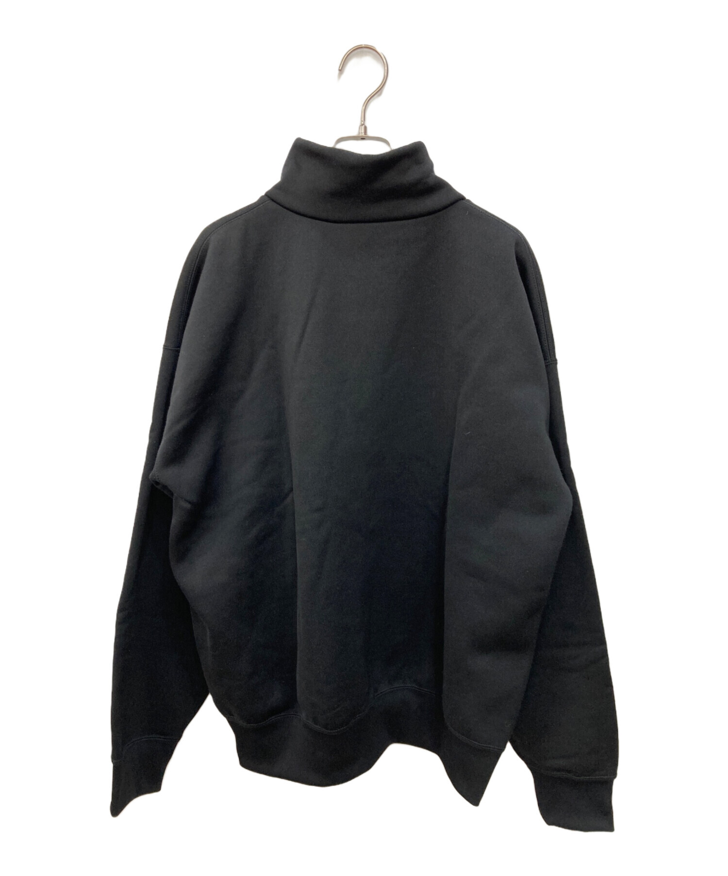 オーラリー　BAGGY POLYESTER SWEAT P/O ブラック AURALEE/オーラリーよりBAGGY POLYESTER SWEATのご紹介です。[2019.10