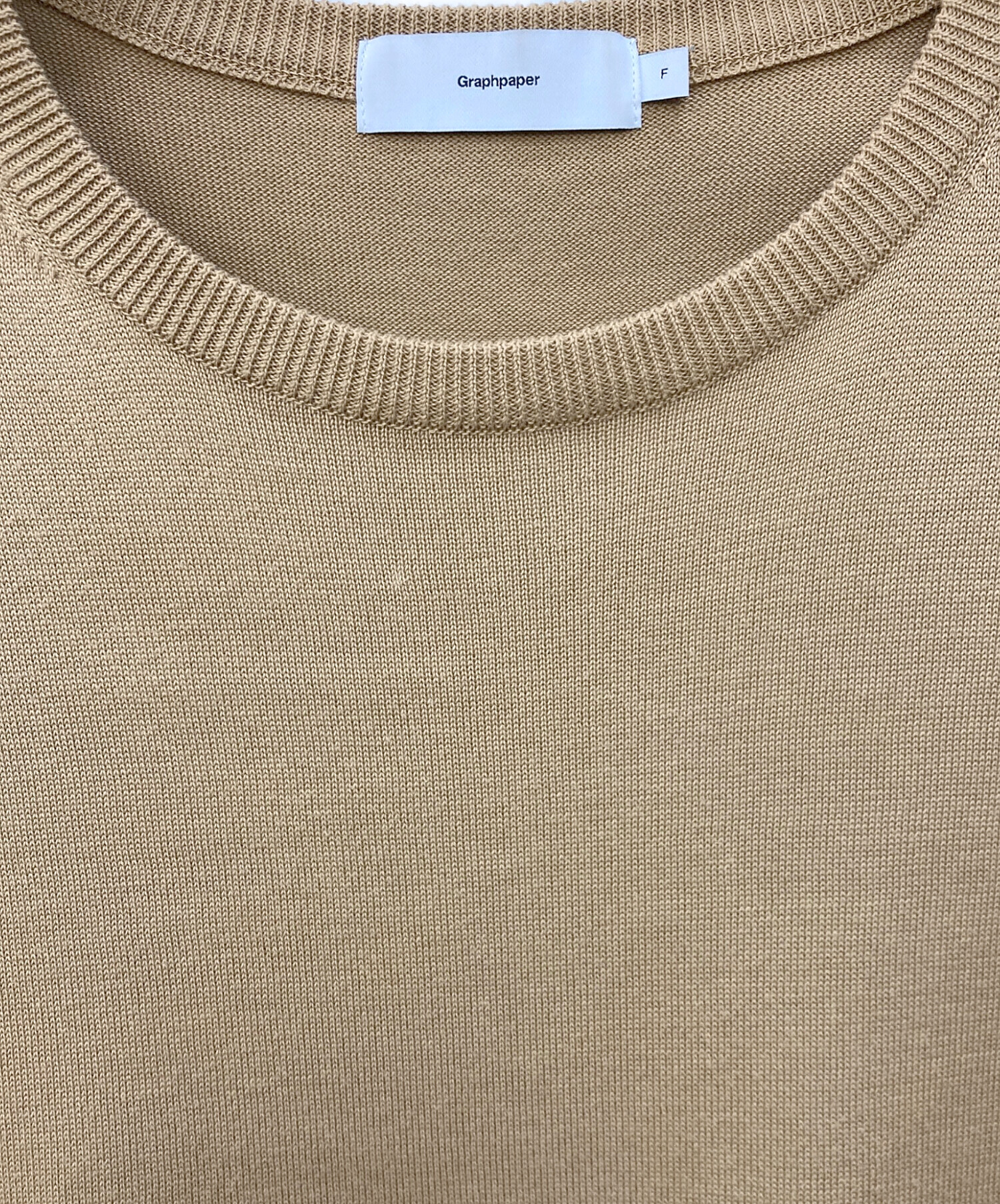 中古・古着通販】Graphpaper (グラフペーパー) SUVIN VEST ベージュ 