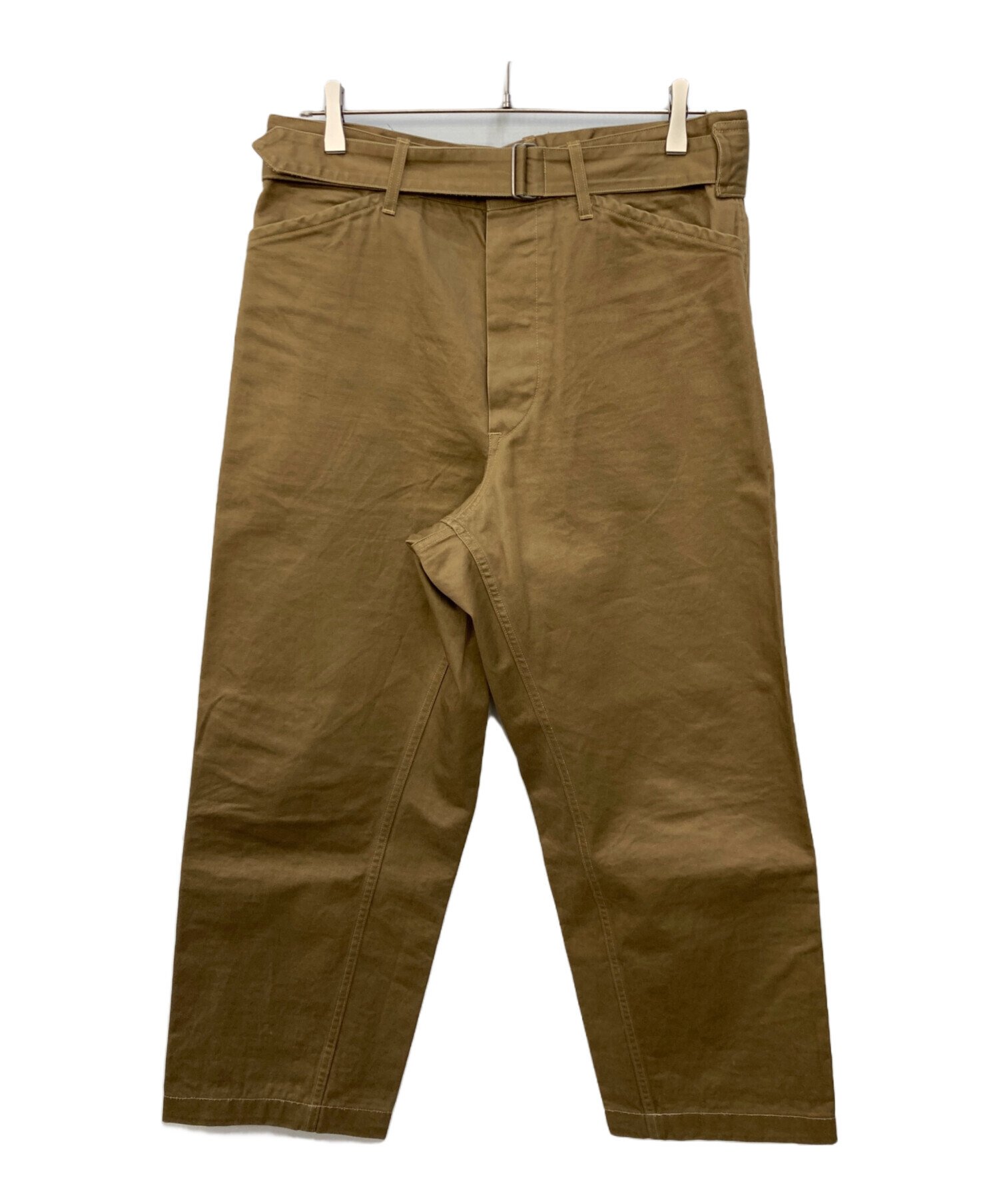 comoli ベルテッドチノパンツ サイズ2 コモリチノパンツ COMOLI