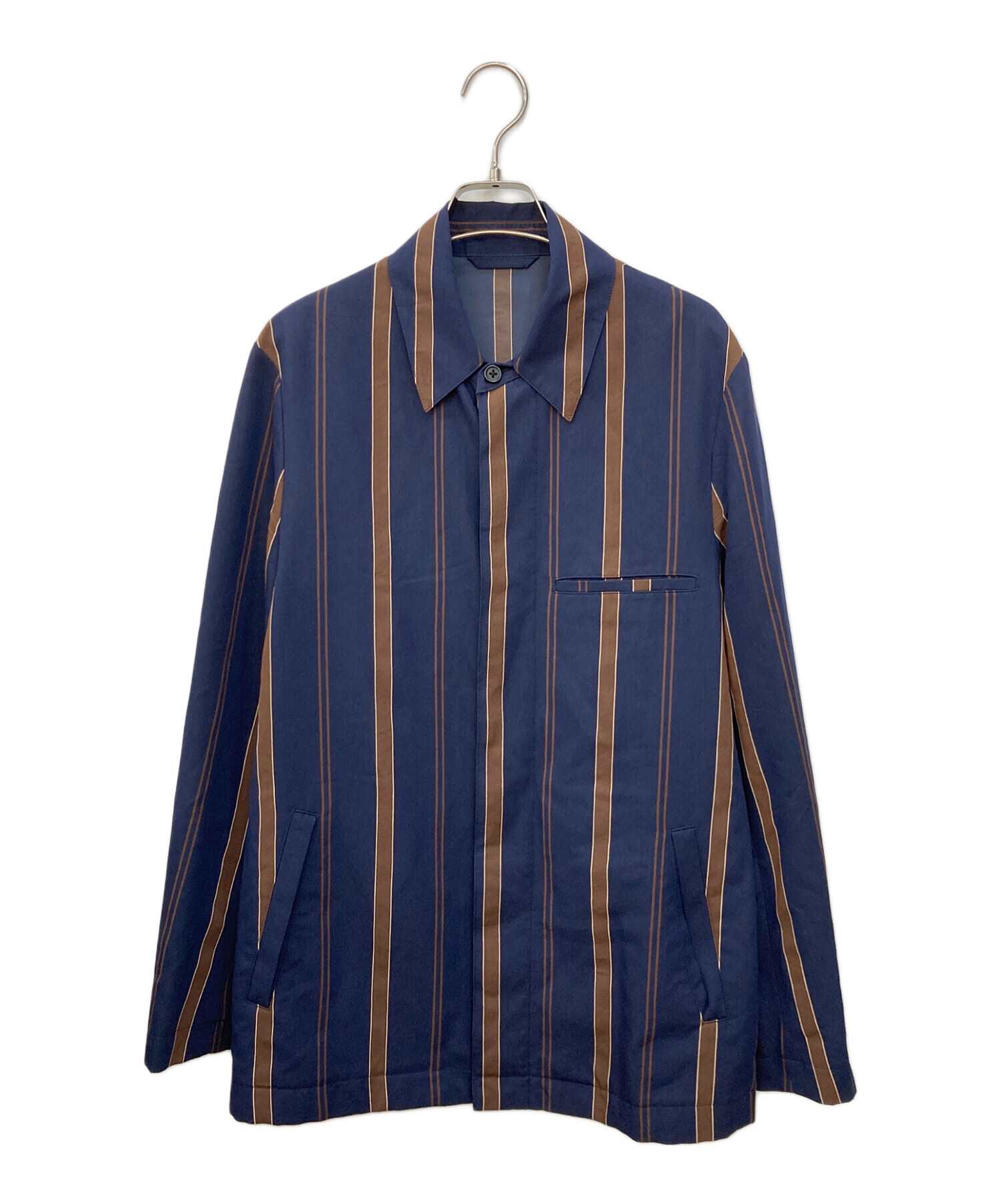 【値下げ中】Paul Smith ポールスミス ストライプ 長袖シャツ メンズ m□ポールスミス/Paul Smith ストライプ柄 長袖シャツ【40】青/LADIES