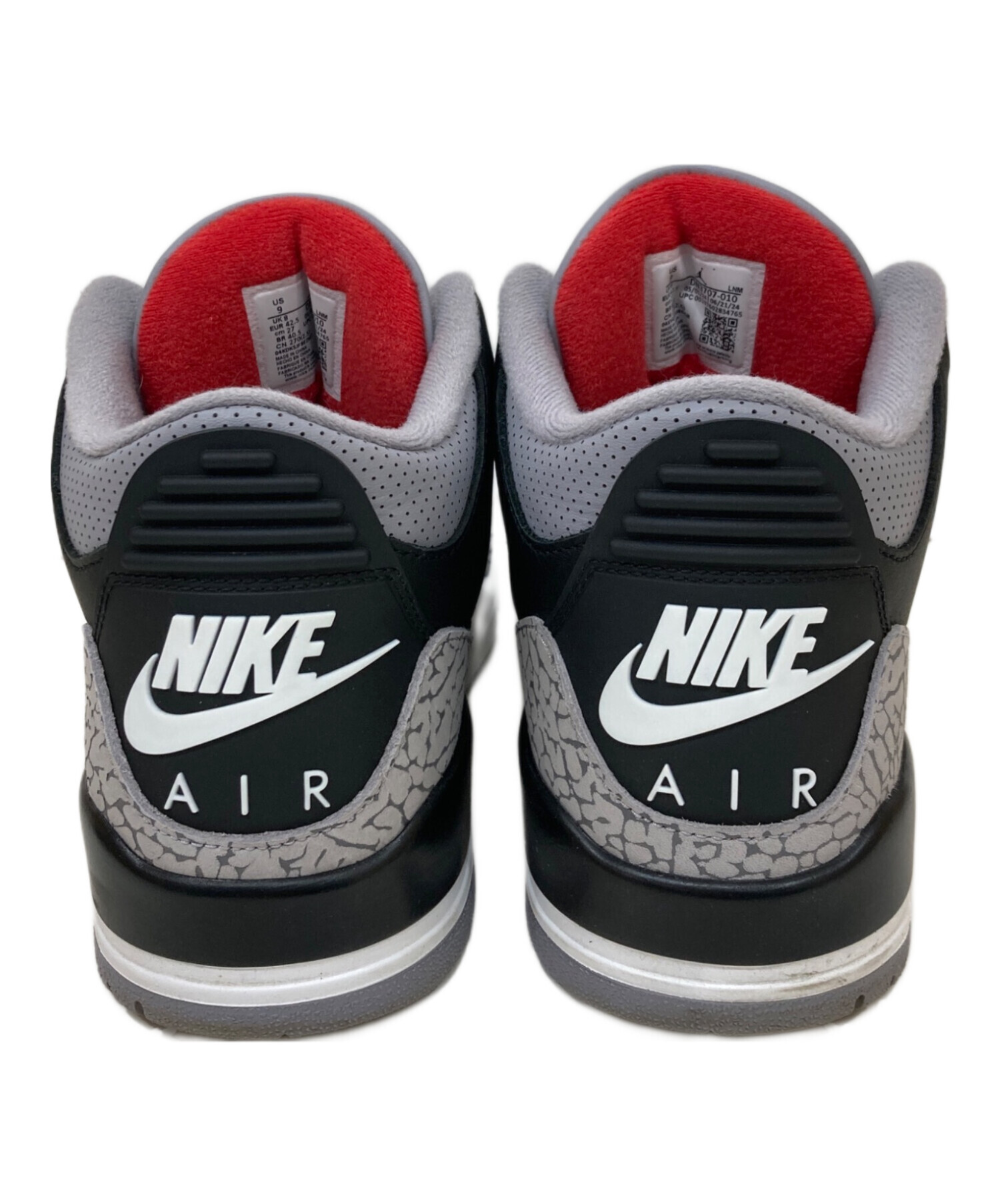 NIKE ナイキ エア ジョーダン 3 レトロ OG ブラックセメント 2018 27cm 