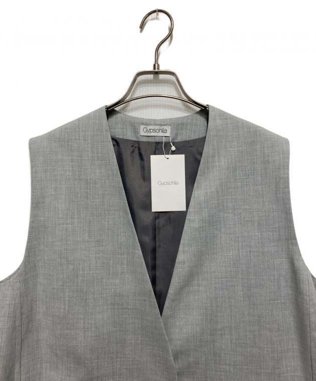中古・古着通販】Gypsohila (ジプソフィア) Long Gillet グレー サイズ