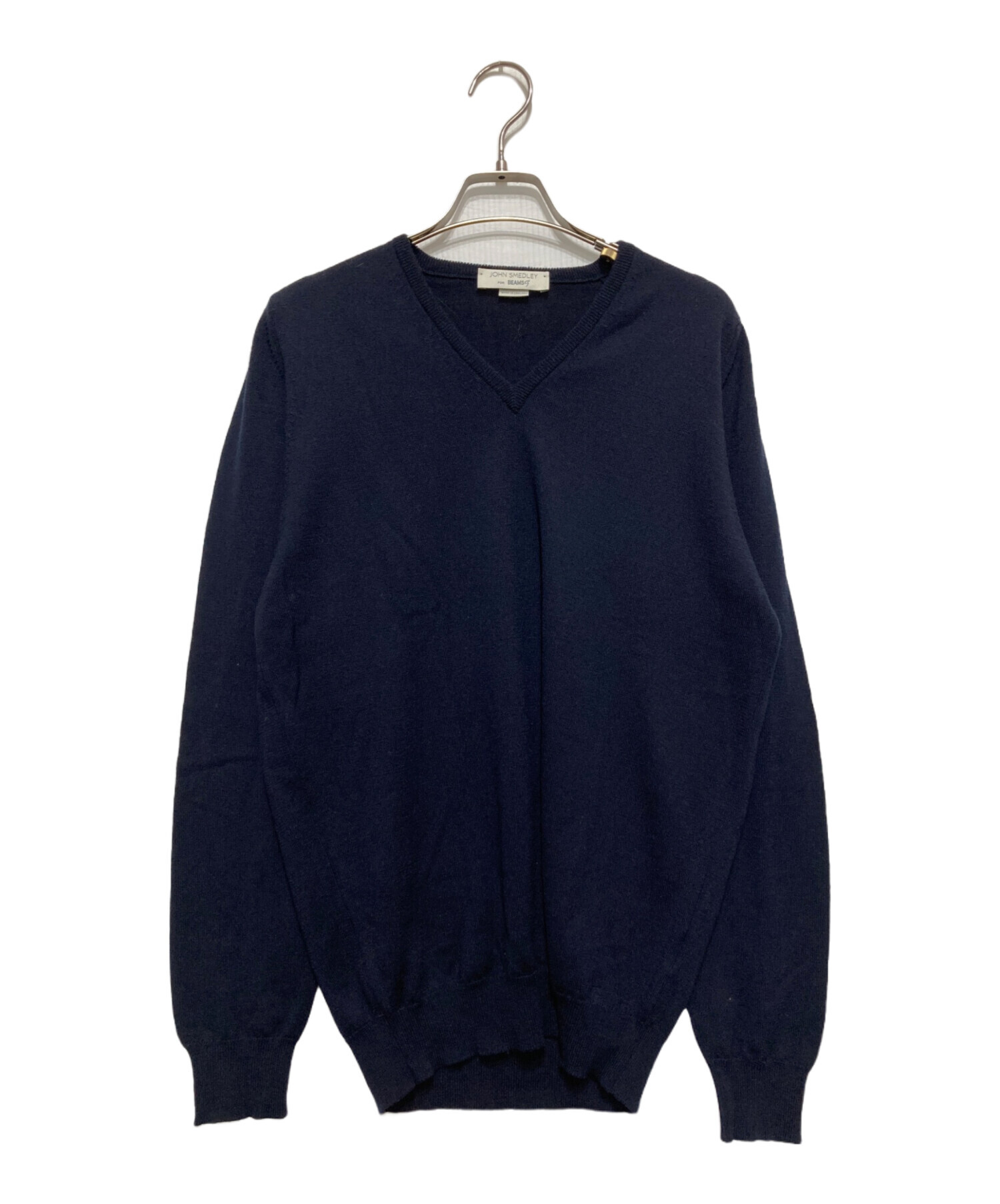 ジョンスメドレー × BEAMS F ベスト ジレ ネイビー Sサイズ メンズ 中古・古着通販】JOHN SMEDLEY (ジョンスメドレー) BEAMS F (ビームス