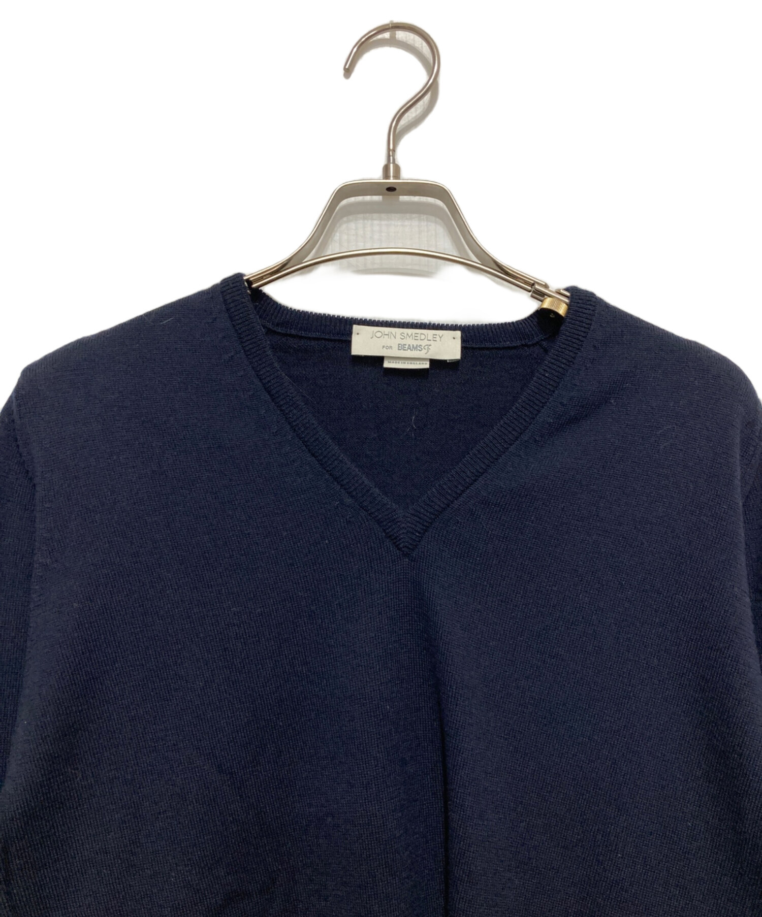 ジョンスメドレー × BEAMS F ベスト ジレ ネイビー Sサイズ メンズ 中古・古着通販】JOHN SMEDLEY (ジョンスメドレー) BEAMS F (ビームス