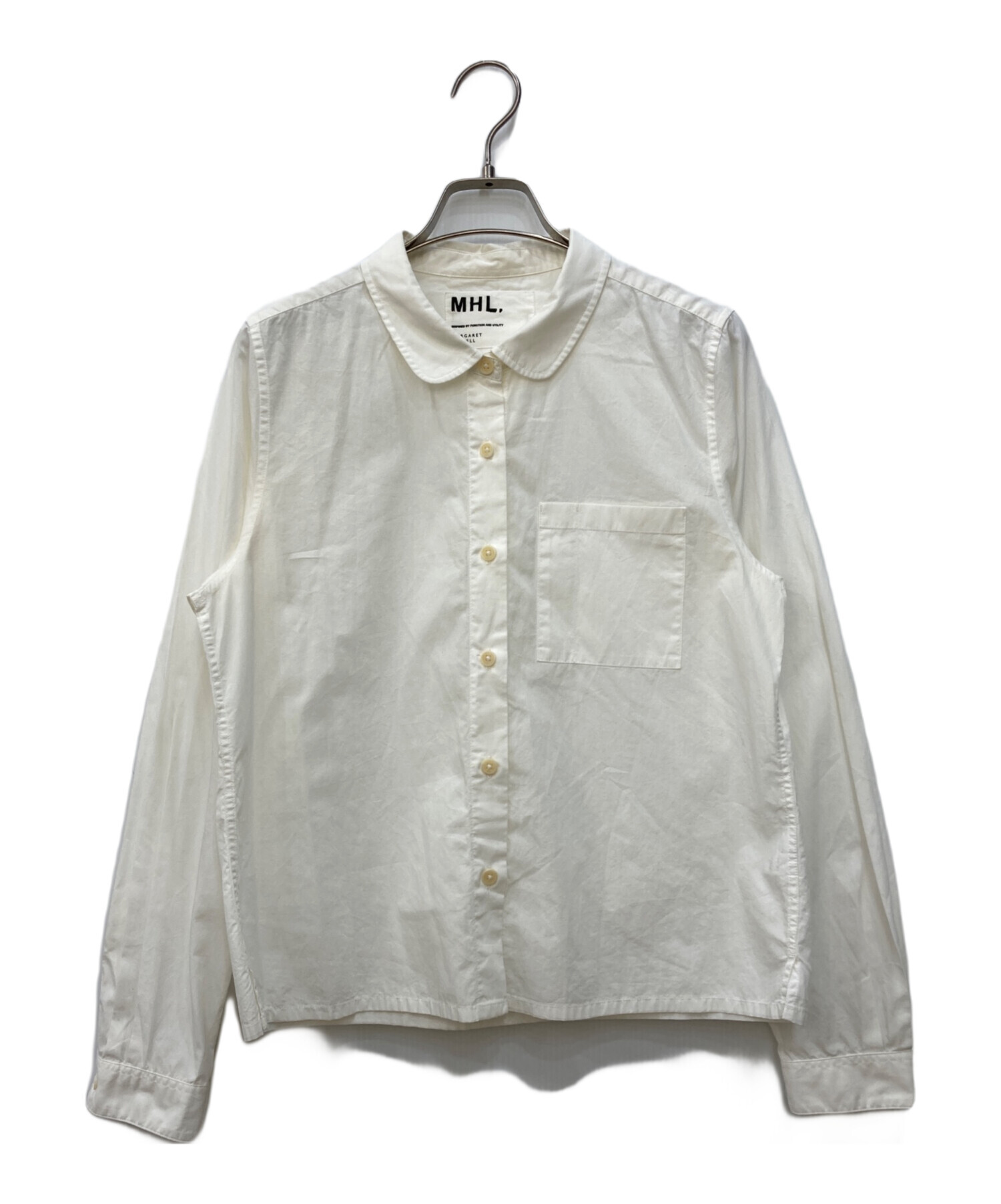 中古・古着通販】MHL (エムエイチエル) コットンシャツ アイボリー 