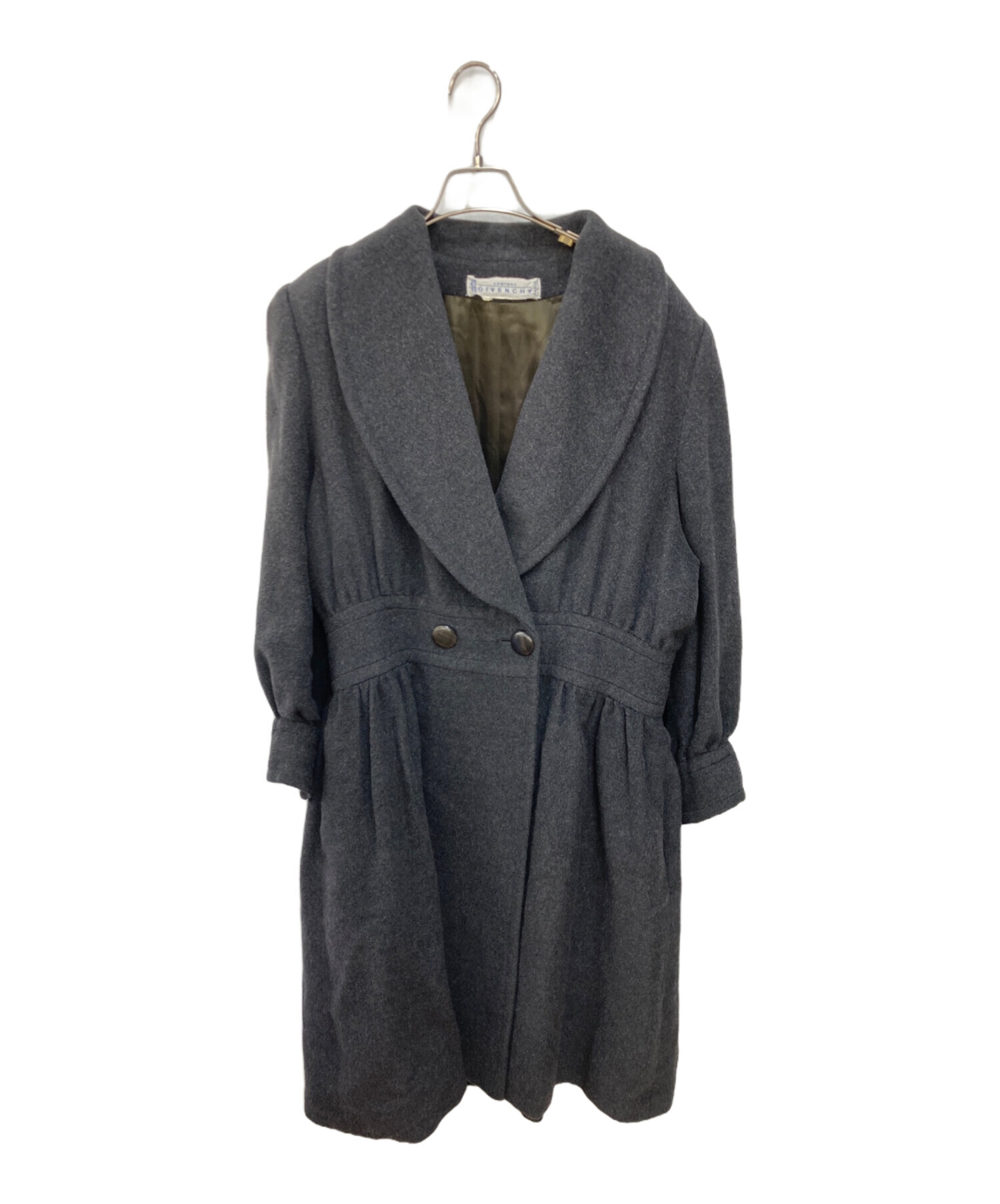 中古・古着通販】GIVENCHY (ジバンシィ) オールドウールコート グレー