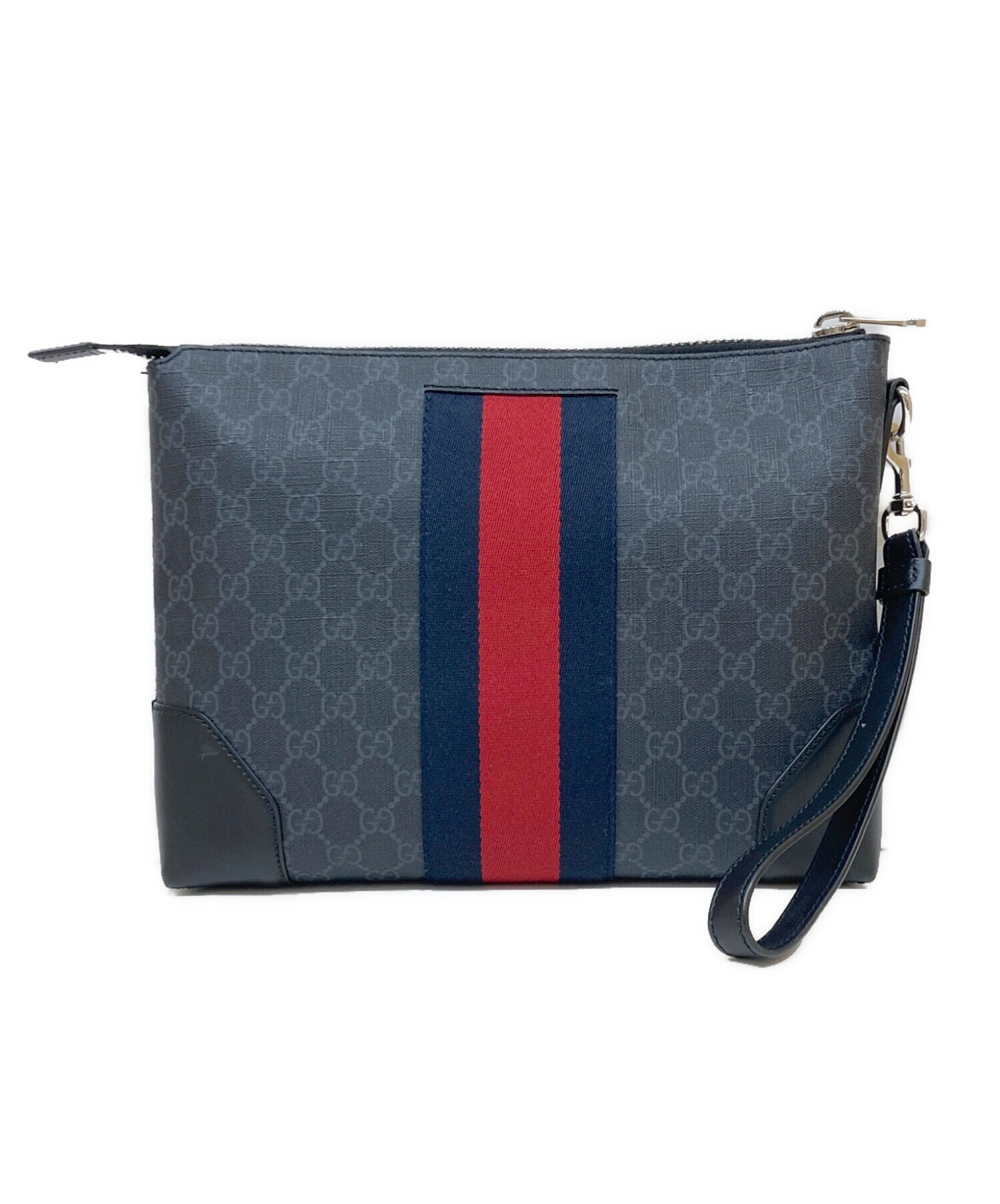 中古・古着通販】GUCCI (グッチ) GGスプリーム クラッチバッグ 