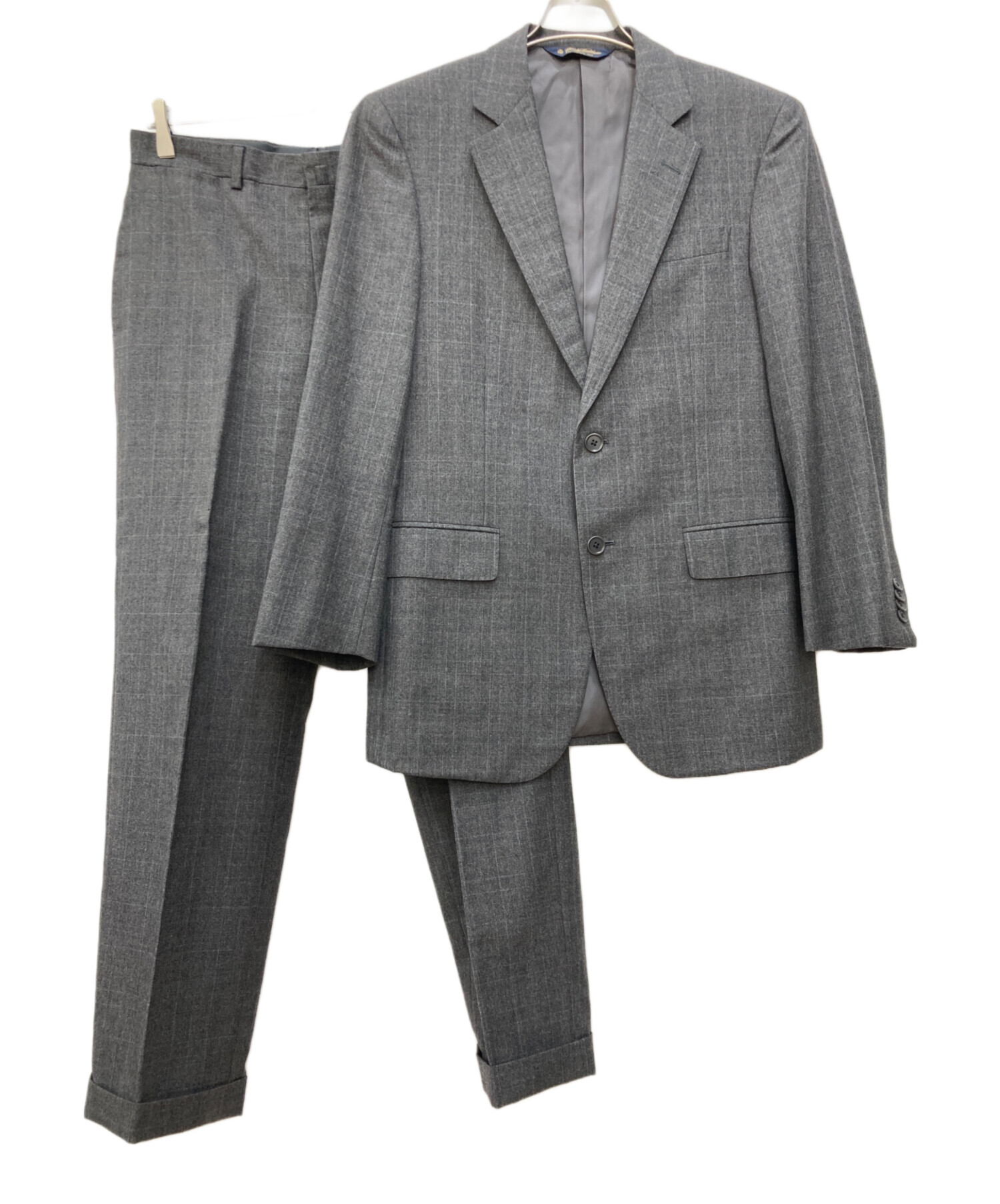 【美品】ブルックスブラザーズ 高級スーツ上下 セットアップ グレー 背抜き BROOKS BROTHERS（ブルックスブラザーズ） セットアップ Brooks