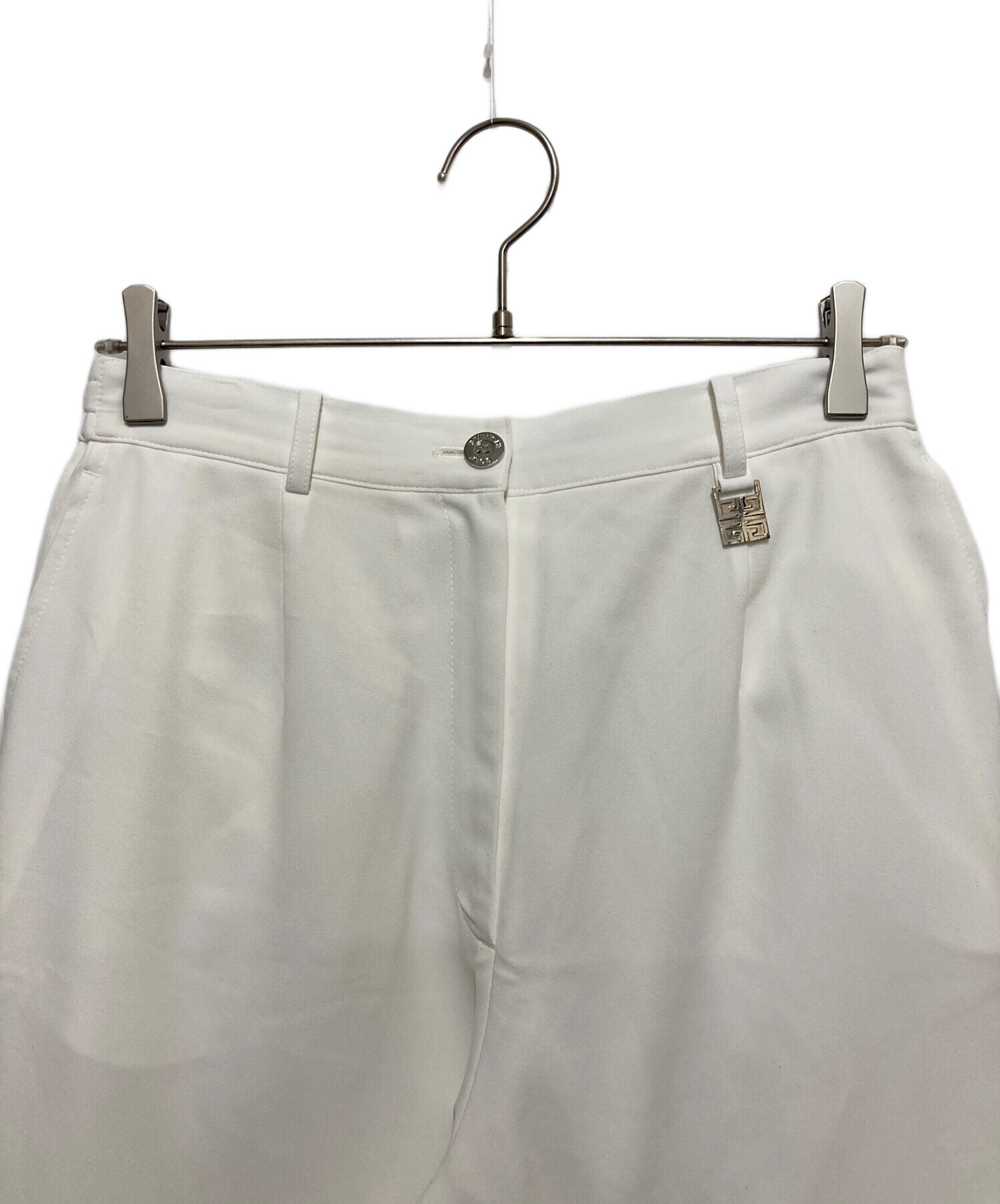 【古着】GIVENCHY PARIS ツータックスラックス 春夏 オーダー日本製 中古・古着通販】GIVENCHY (ジバンシィ) スラックス ホワイト サイズ