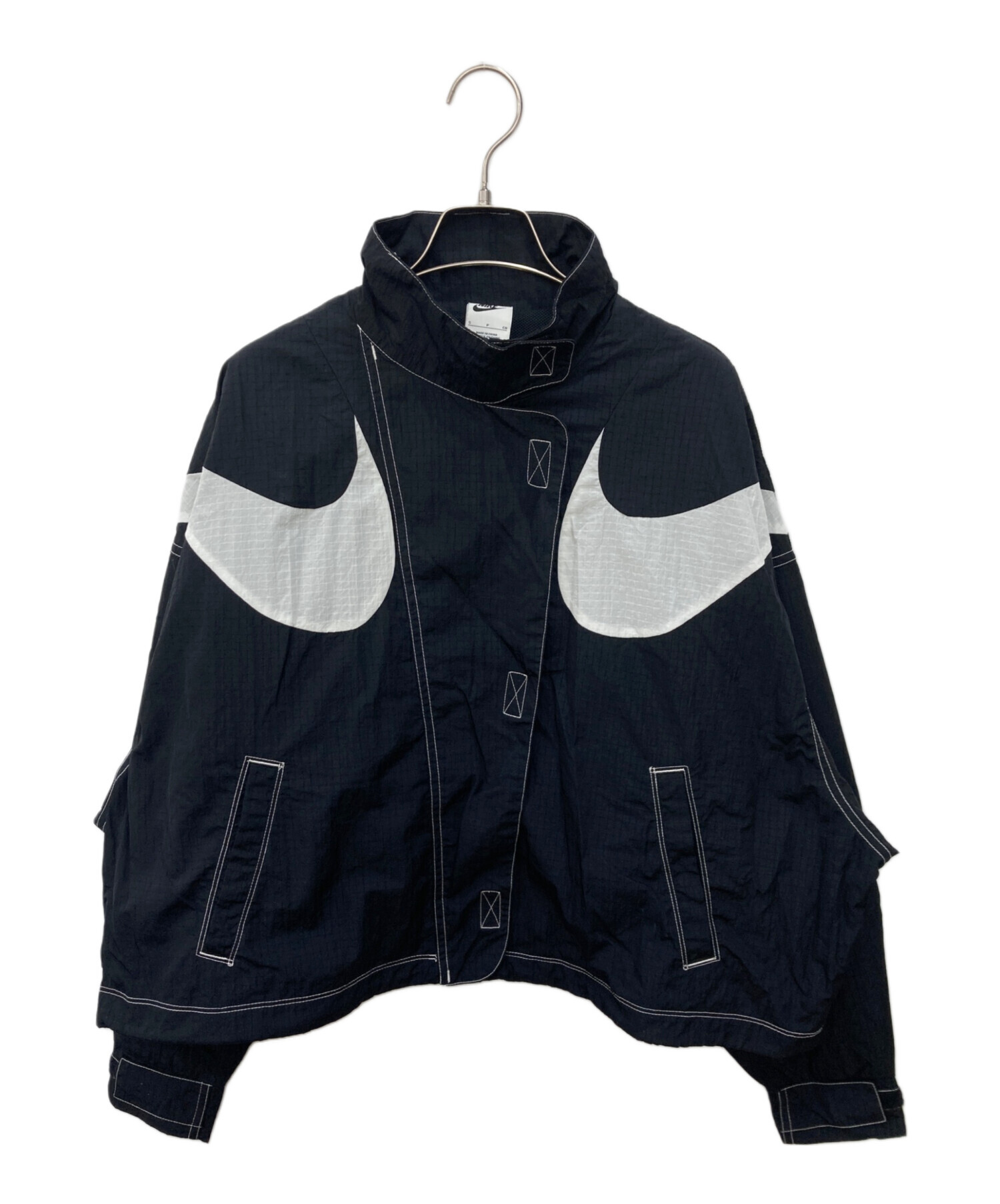 中古・古着通販】NIKE (ナイキ) ナイロンジャケット ブラック サイズ 