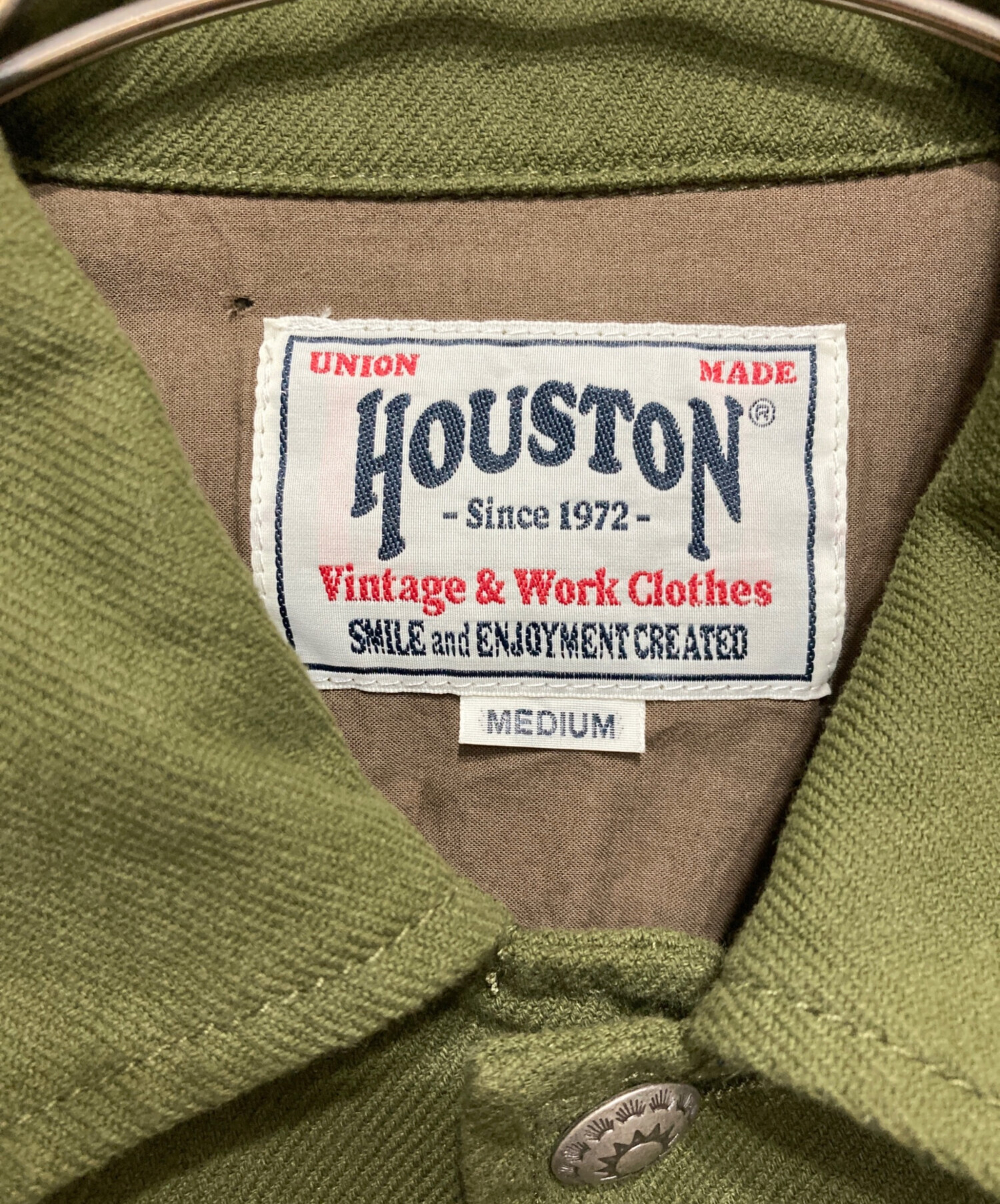 中古・古着通販】HOUSTON (ヒューストン) カバーオール オリーブ
