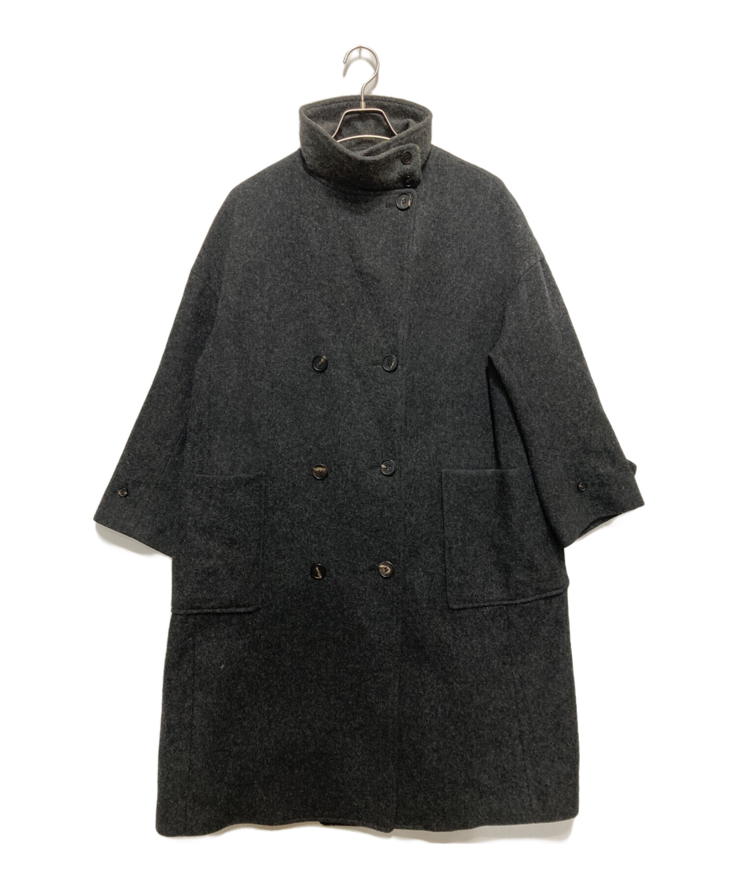 中古・古着通販】IHNN (イン) ウールコート グレー サイズ:SIZE36 
