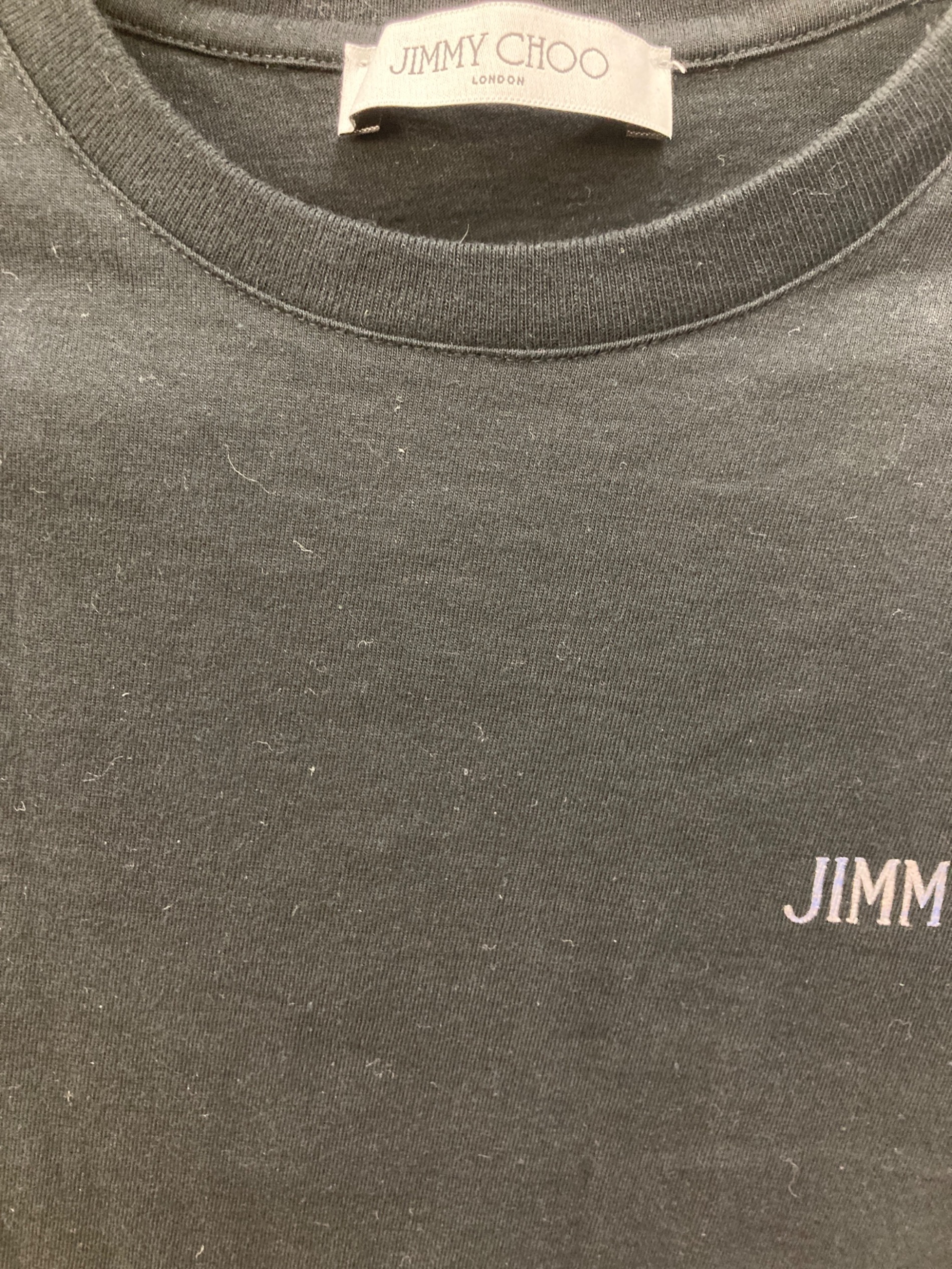 中古・古着通販】JIMMY CHOO (ジミーチュウ) ロゴプリントTシャツ