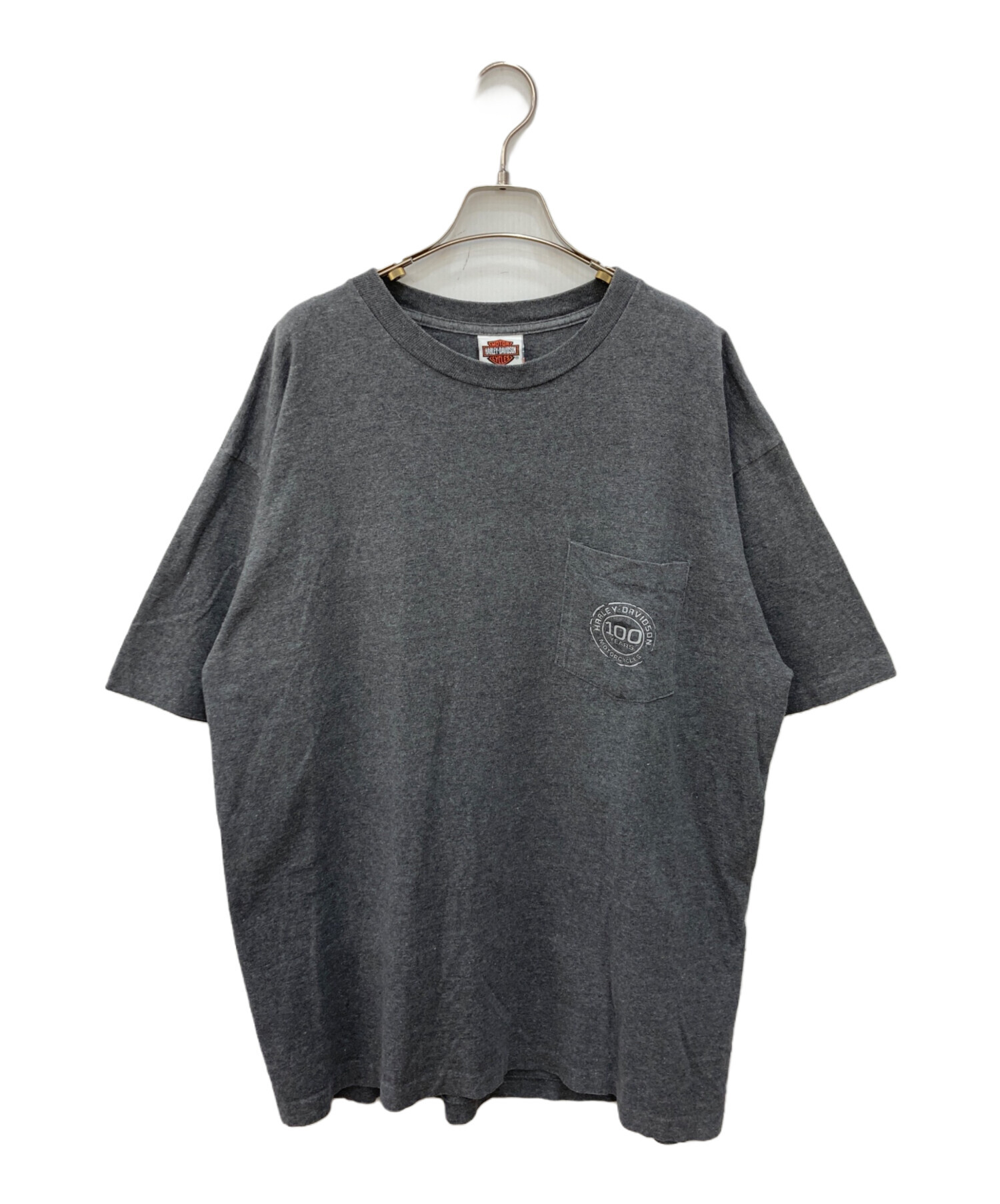 1982年コピーライト入 USA製　ハーレーダビッドソン　TEE XL フェード 中古・古着通販】HARLEY-DAVIDSON (ハーレーダビッドソン) ポケットT