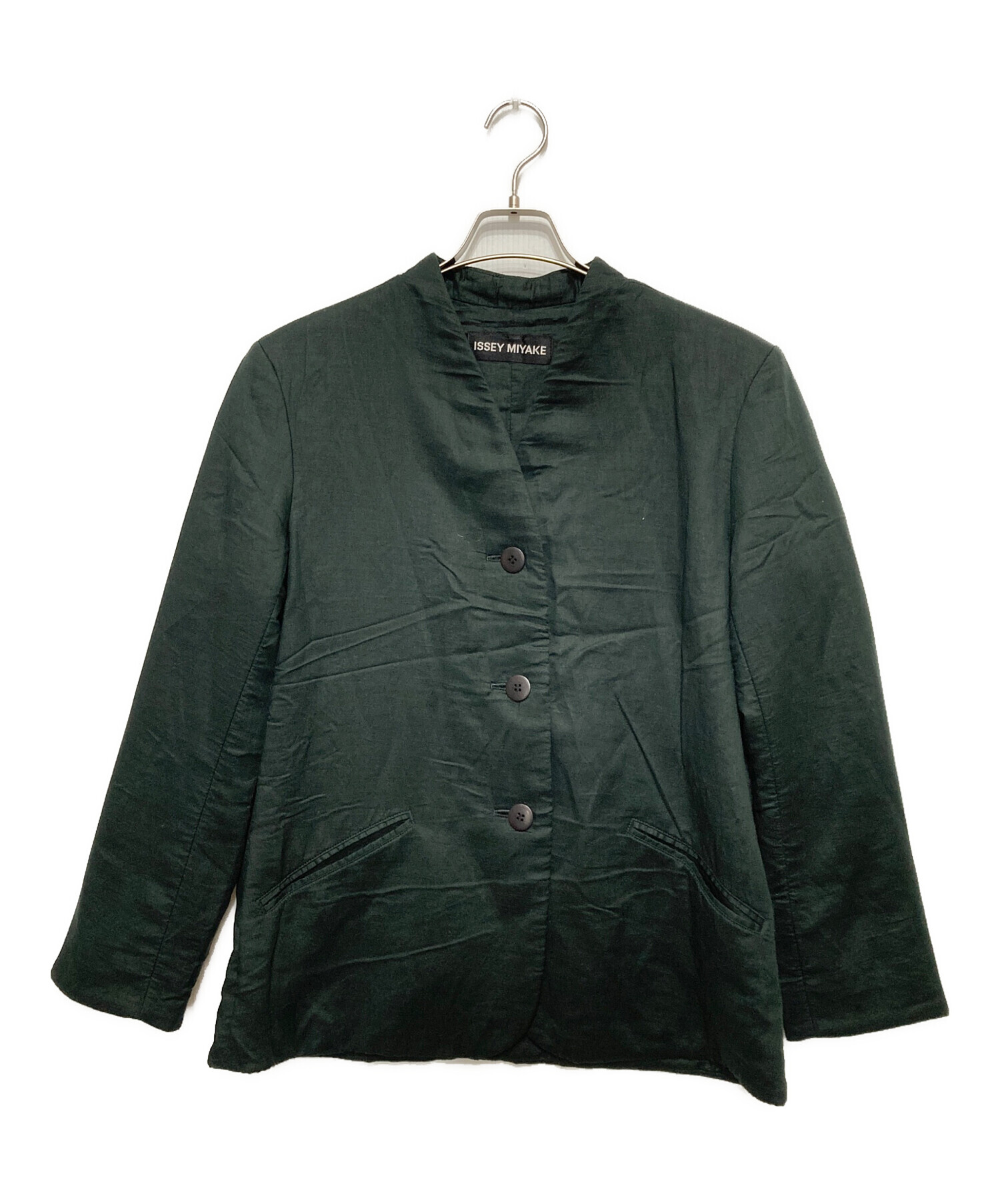 ISSEY MIYAKE/イッセイミヤケ コットンリネンジャケット 90s ISSEY MIYAKE イッセイミヤケ コットンジャケット - ISSEY MIYAKE