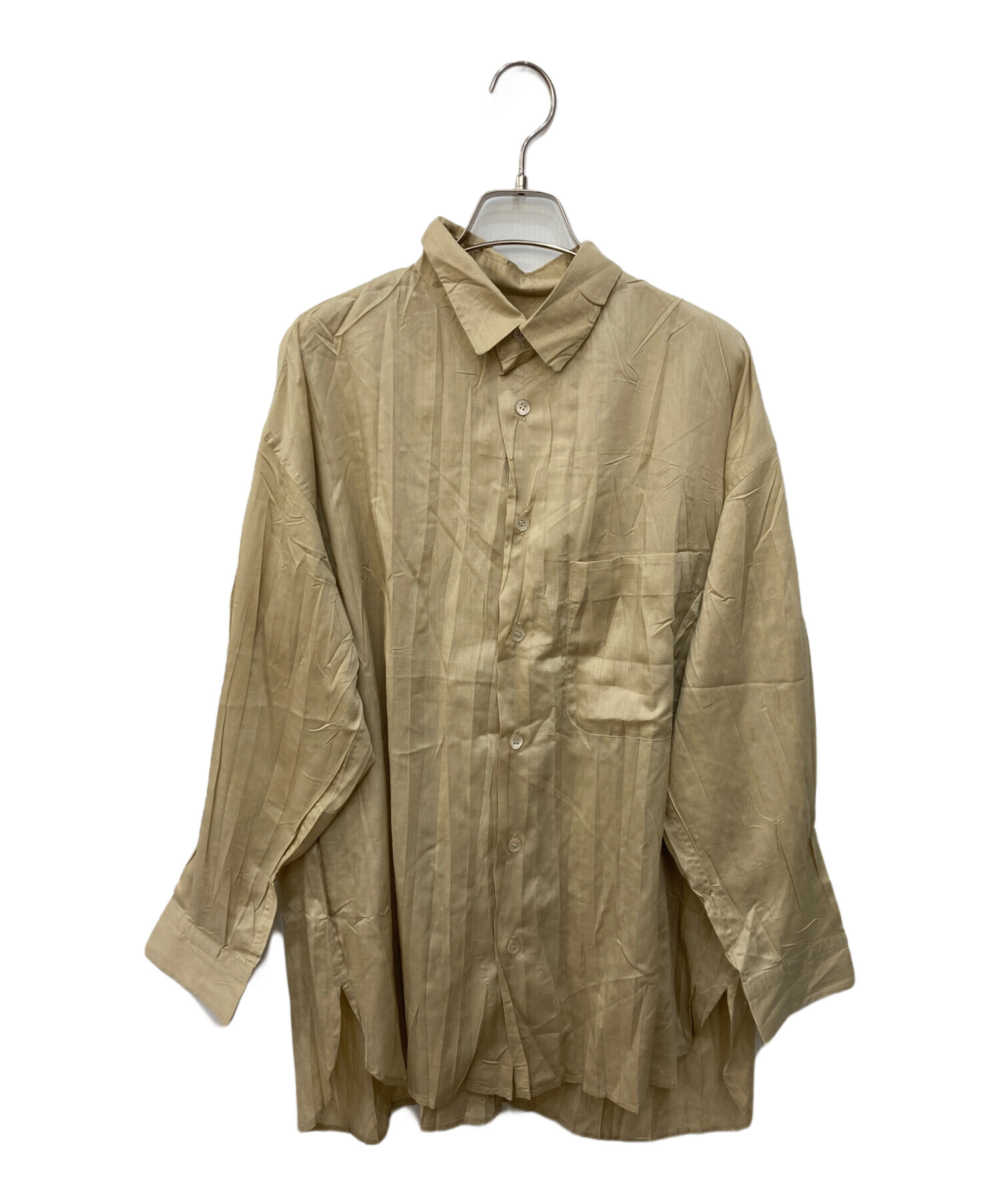 中古・古着通販】ISSEY MIYAKE (イッセイミヤケ) ポリリネンシワ