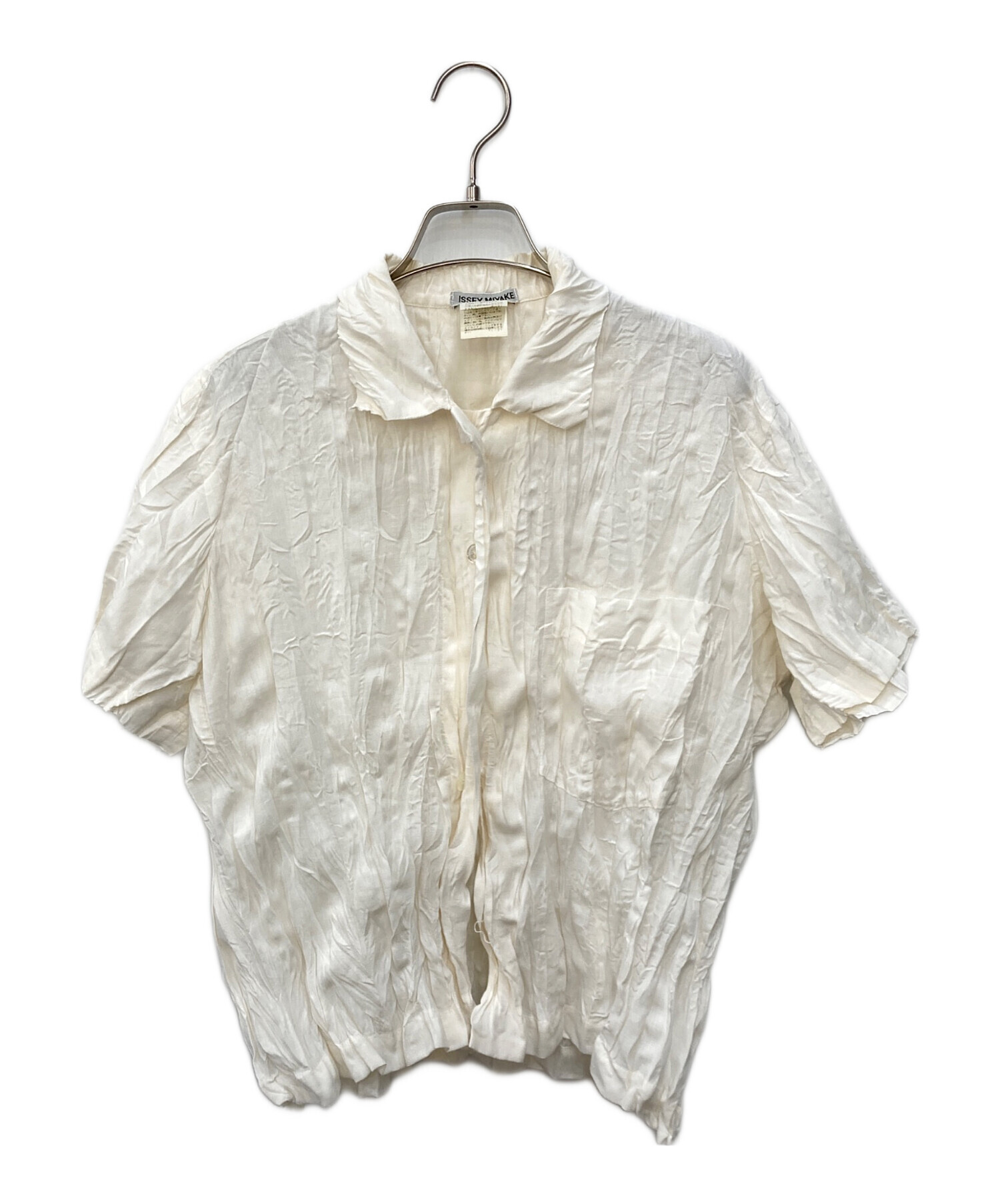 中古・古着通販】ISSEY MIYAKE (イッセイミヤケ) シワプリーツ加工