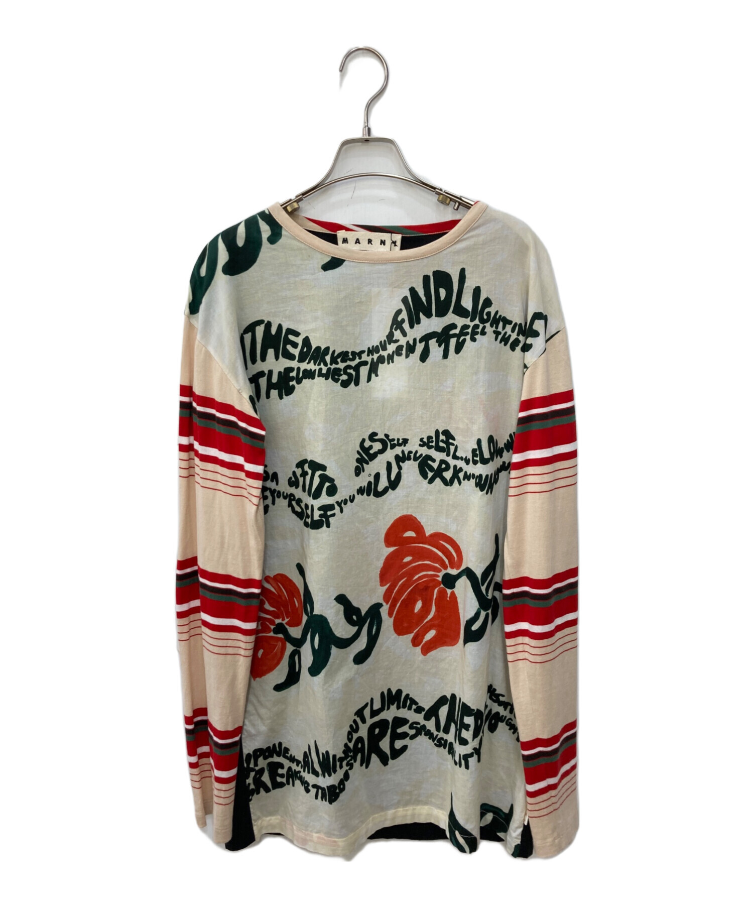 中古・古着通販】MARNI (マルニ) 総柄カットソープルオーバー ブラック 