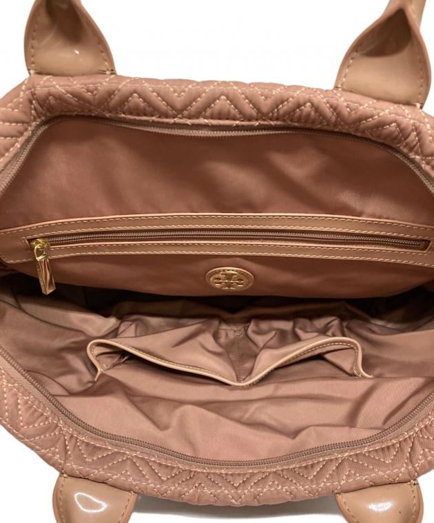 美品　トリーバーチ　2WAYバッグ　ベージュ 中古・古着通販】TORY BURCH (トリーバーチ) 2WAY編み込みバッグ