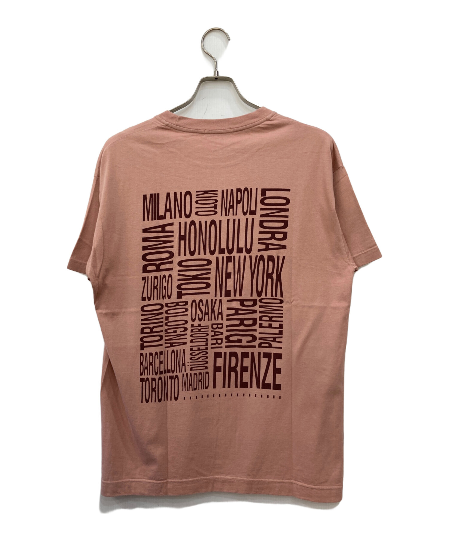 EMPORIO ARMANI Tシャツ・カットソー M ピンク 【古着】【中古】【送料無料】 中古・古着通販】EMPORIO ARMANI (エンポリオアルマーニ) ロゴTシャツ