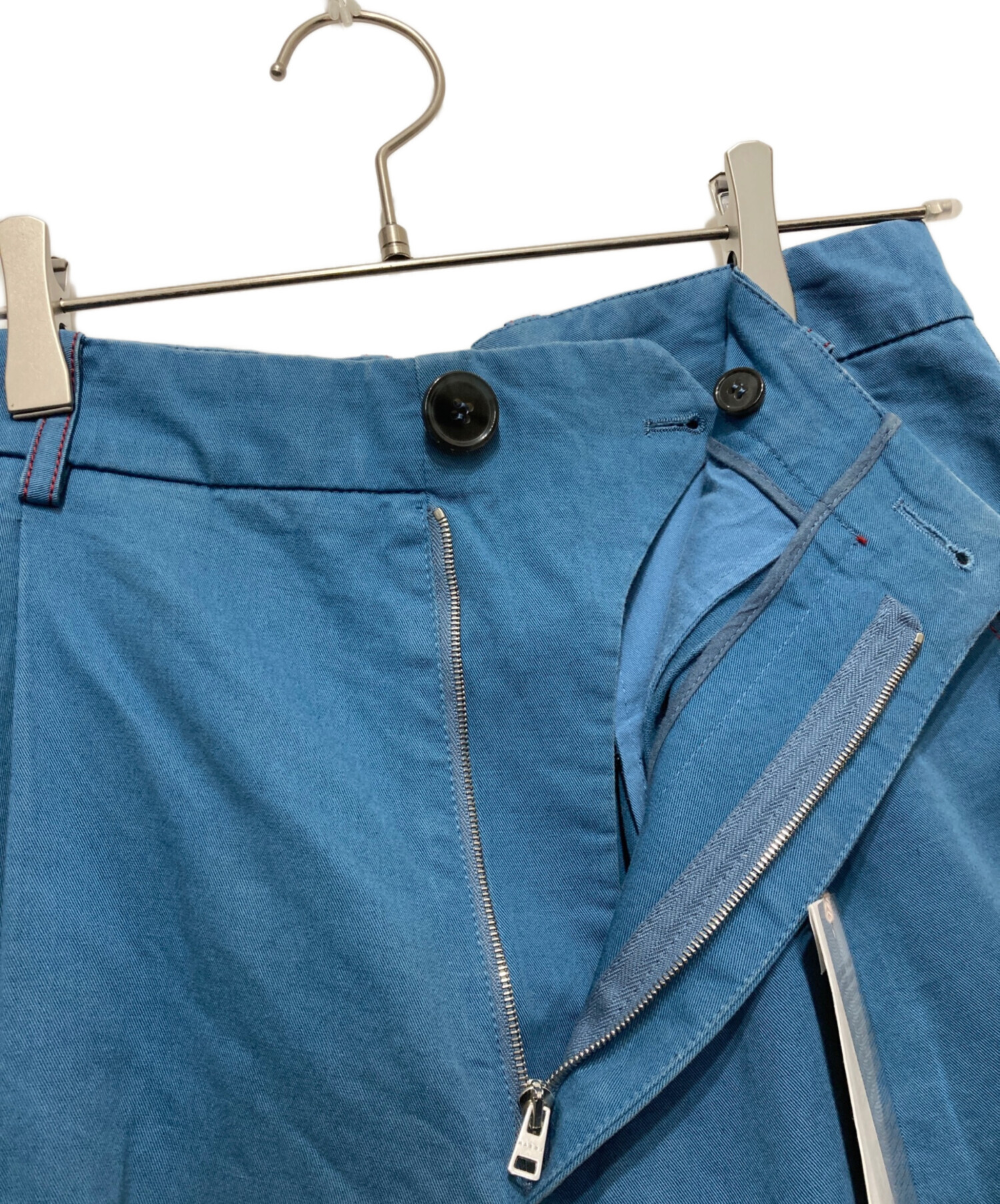 中古・古着通販】MARNI (マルニ) ワイドフレアパンツ ブルー サイズ:40 