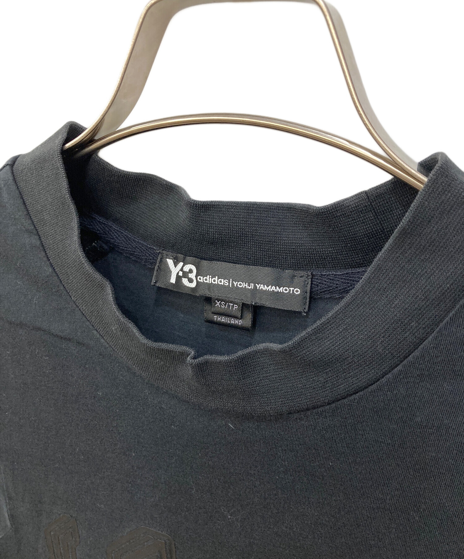 中古・古着通販】Y-3 (ワイスリー) Tシャツ ブラック サイズ:XS