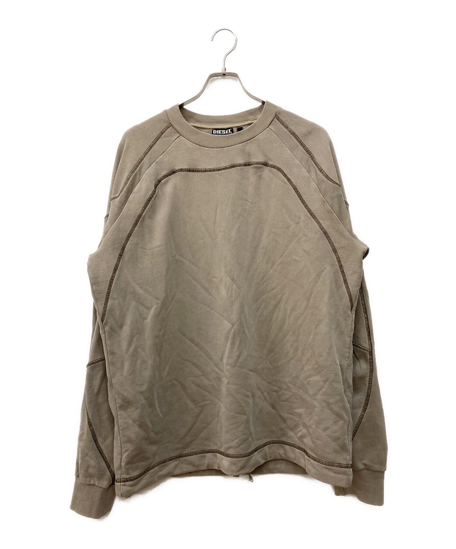 中古・古着通販】DIESEL (ディーゼル) Sリブ クルーネック スウェット 