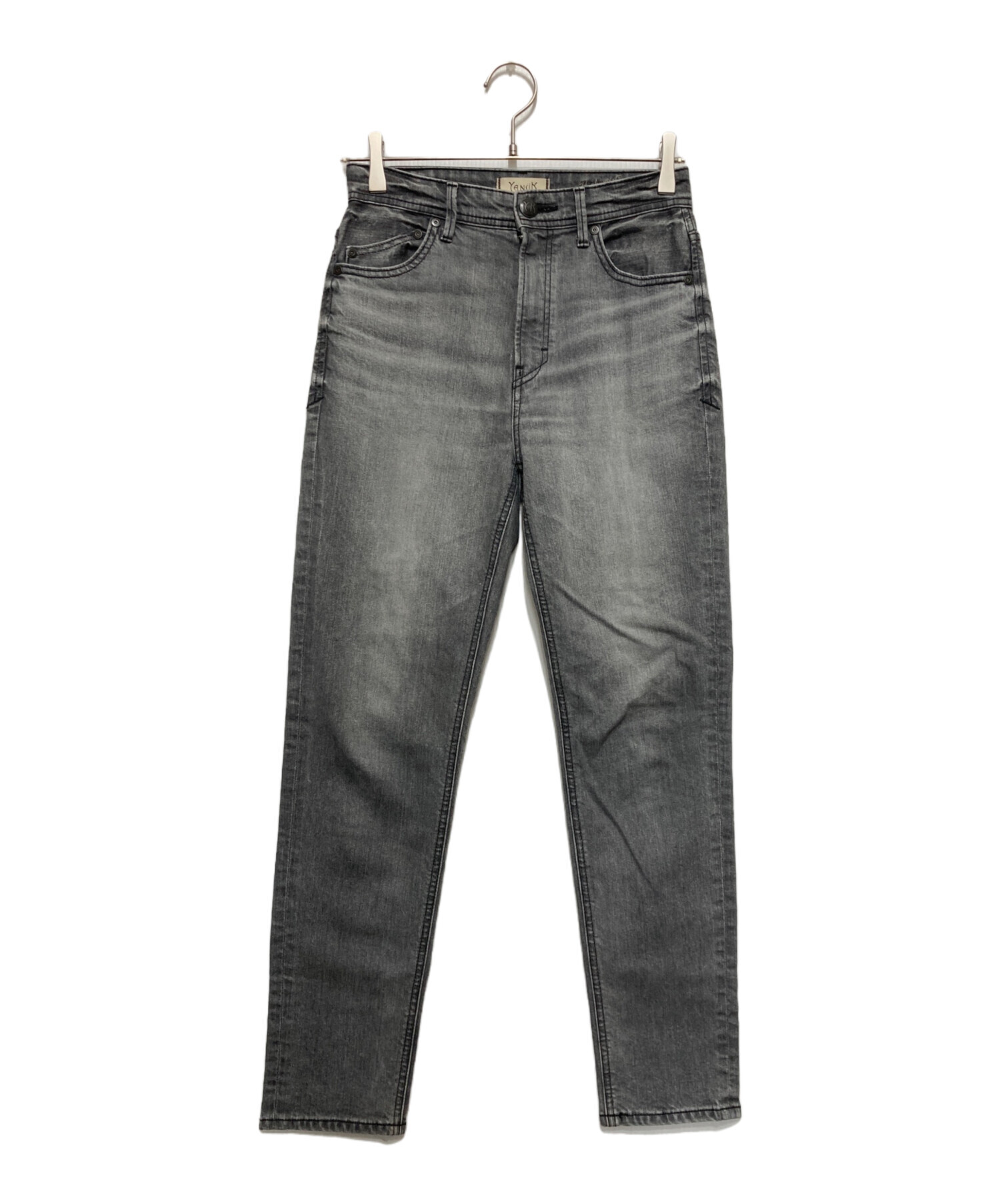 美品✨ヤヌーク RUTH ハイウエスト デニムパンツ 25インチ グレー 中古・古着通販】YANUK (ヤヌーク) ハイウェスト スリムテーパード