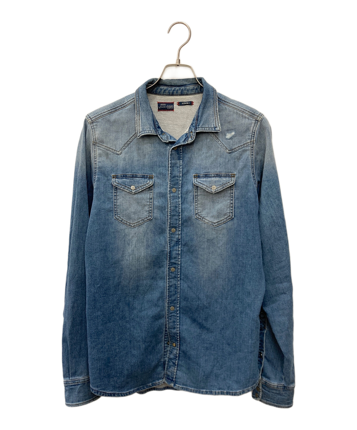 中古・古着通販】DIESEL (ディーゼル) SONORA-NE デニムシャツ ブルー 
