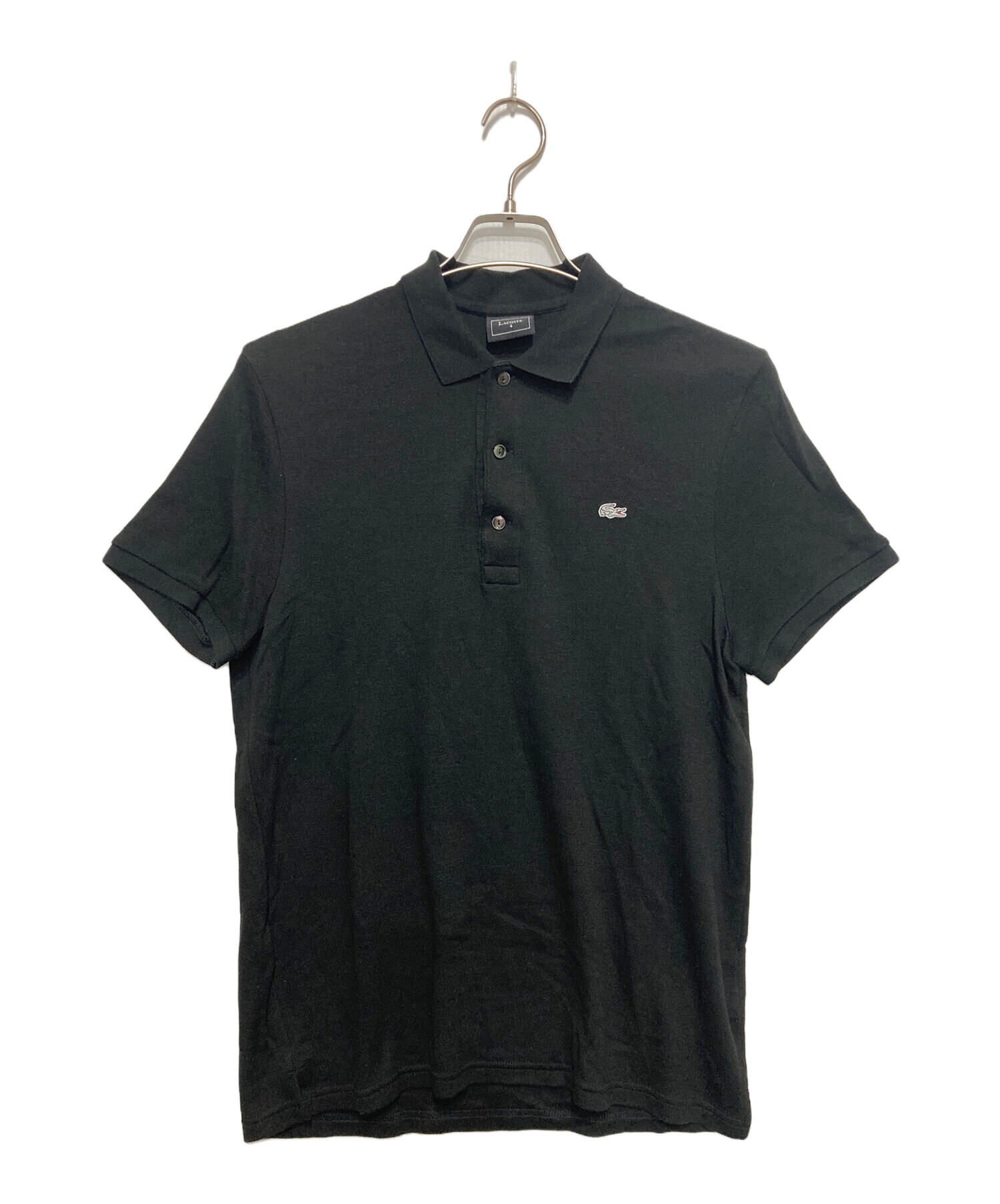 中古・古着通販】LACOSTE (ラコステ) ポロシャツ ブラック サイズ:4 