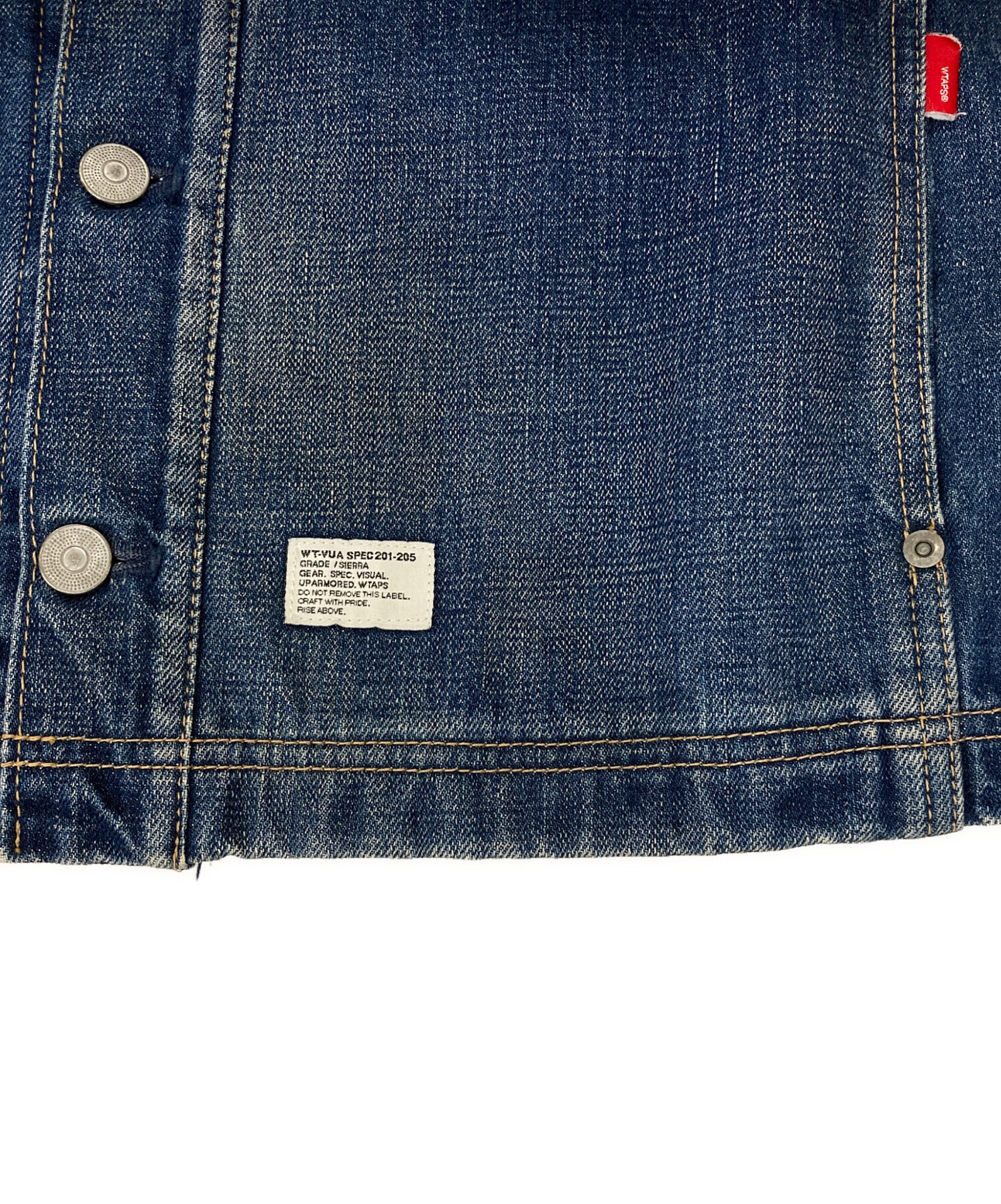 中古・古着通販】WTAPS (ダブルタップス) デニムジャケット ブルー 