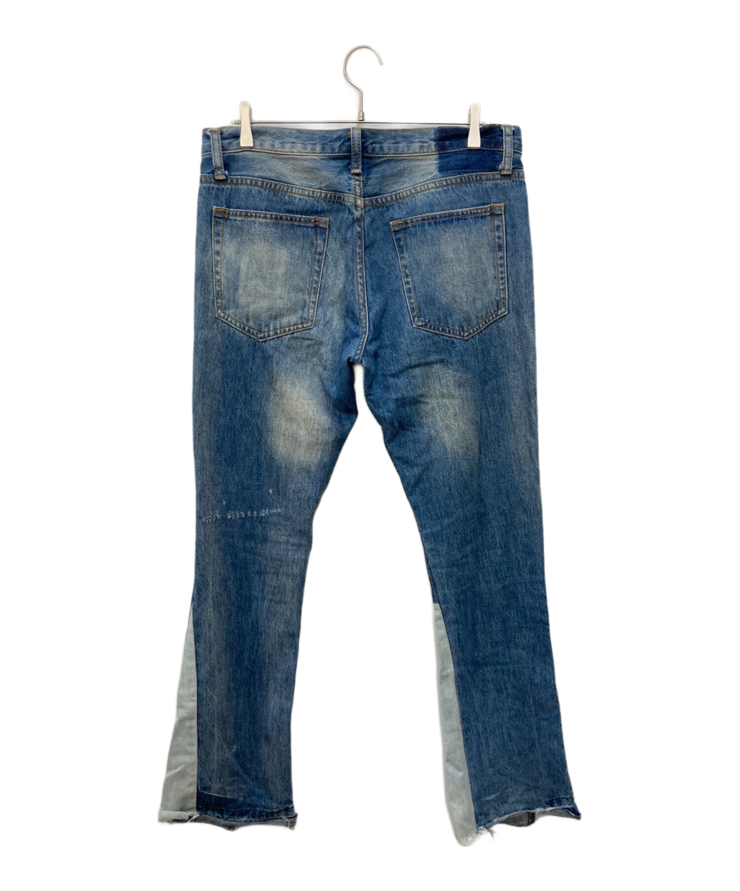 中古・古着通販】mnml (ミニマル) ドッキングフレアデニムパンツ 