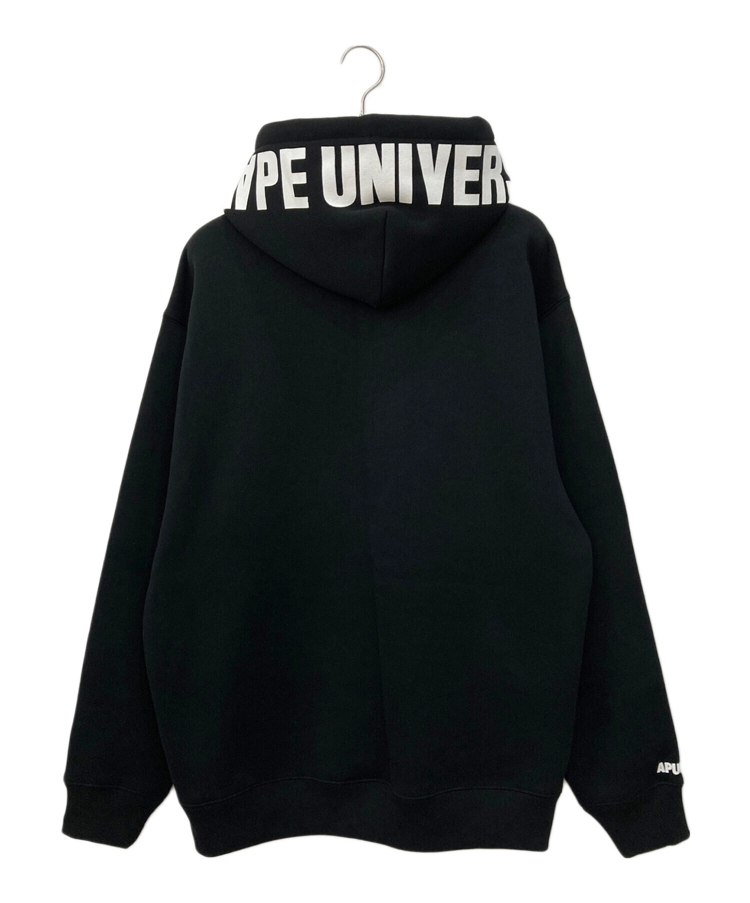 A アベイシングエイプ ブラック フーディー XL 新品 BATHING APE｜ア 